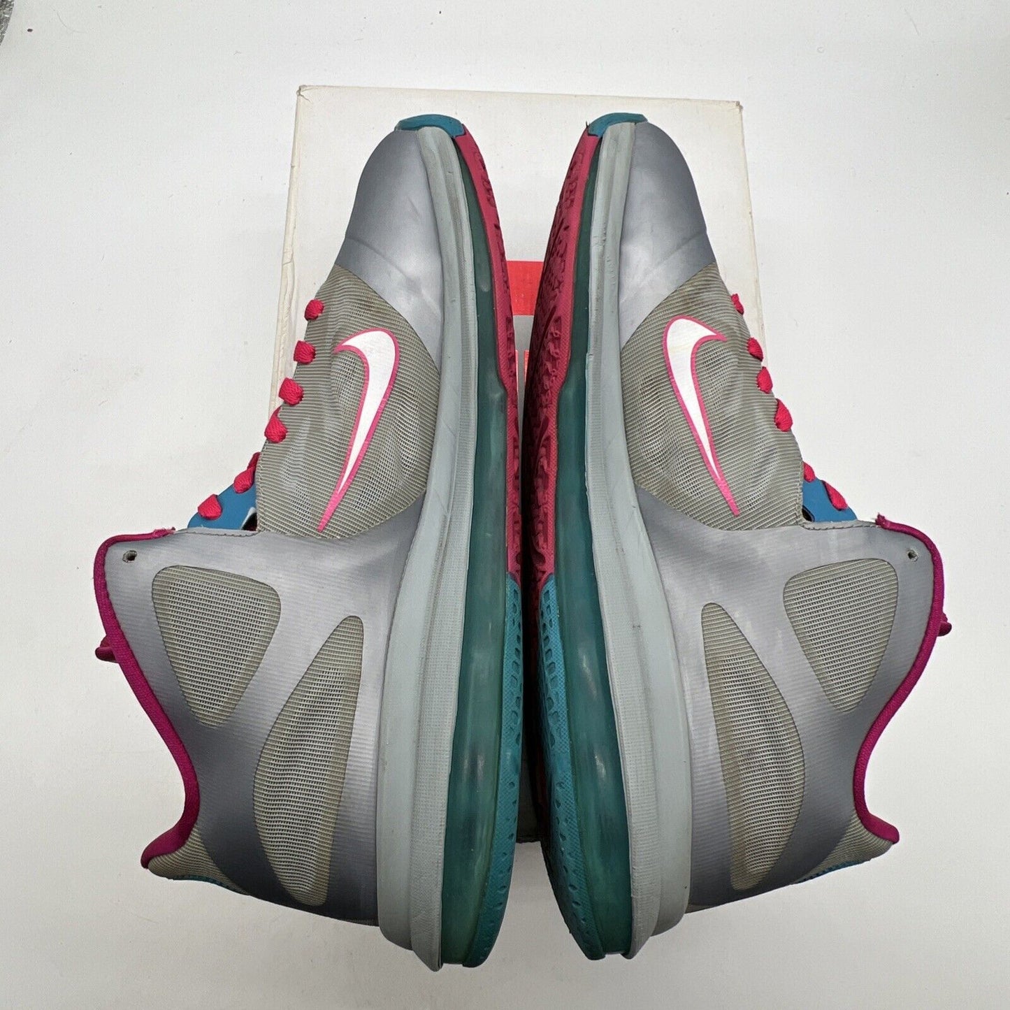 Size 11.5 - Nike LeBron 9 Low Fireberry (510811-002)