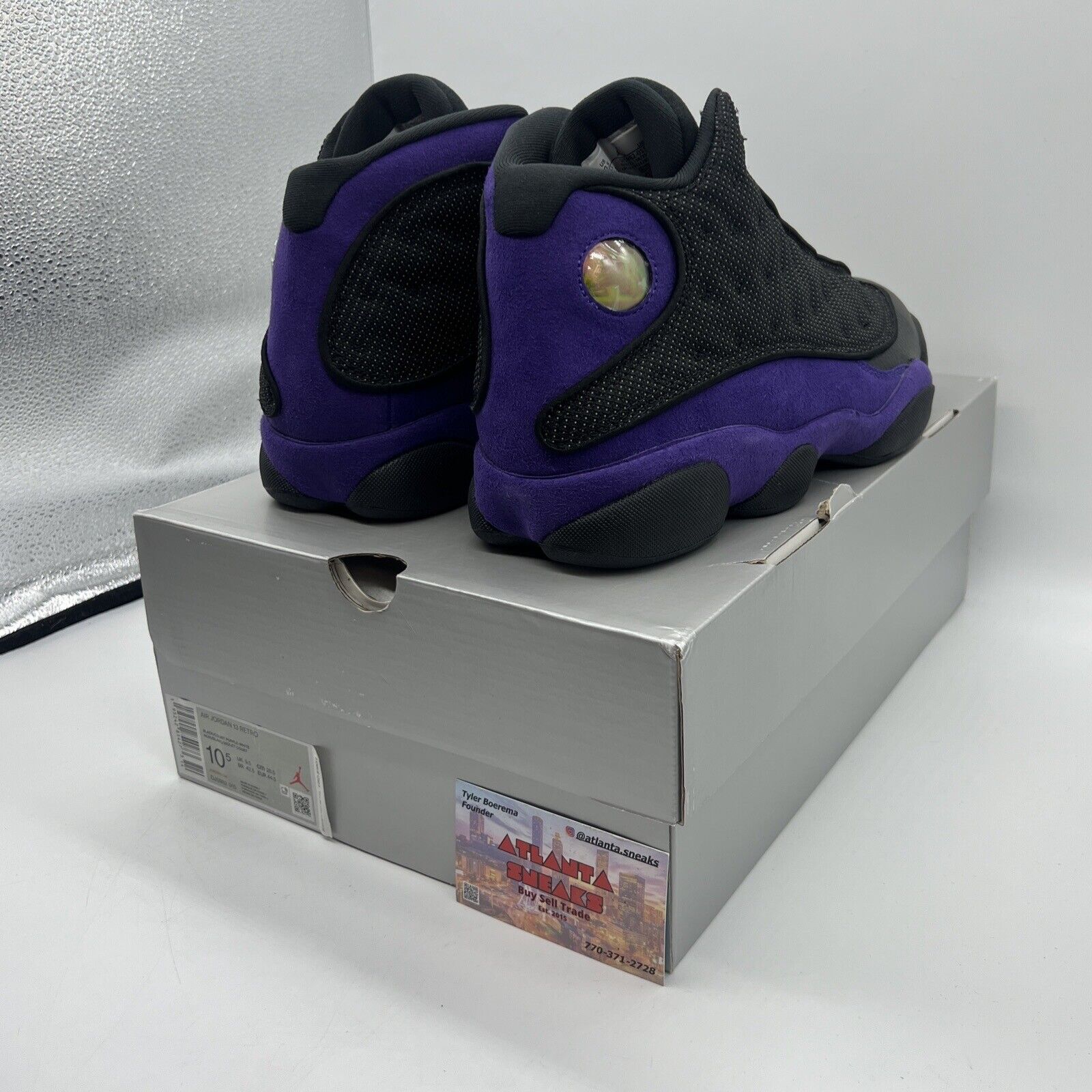 Size 10.5 - Jordan 13 Retro Court Purple Brand New Og All Black Purple