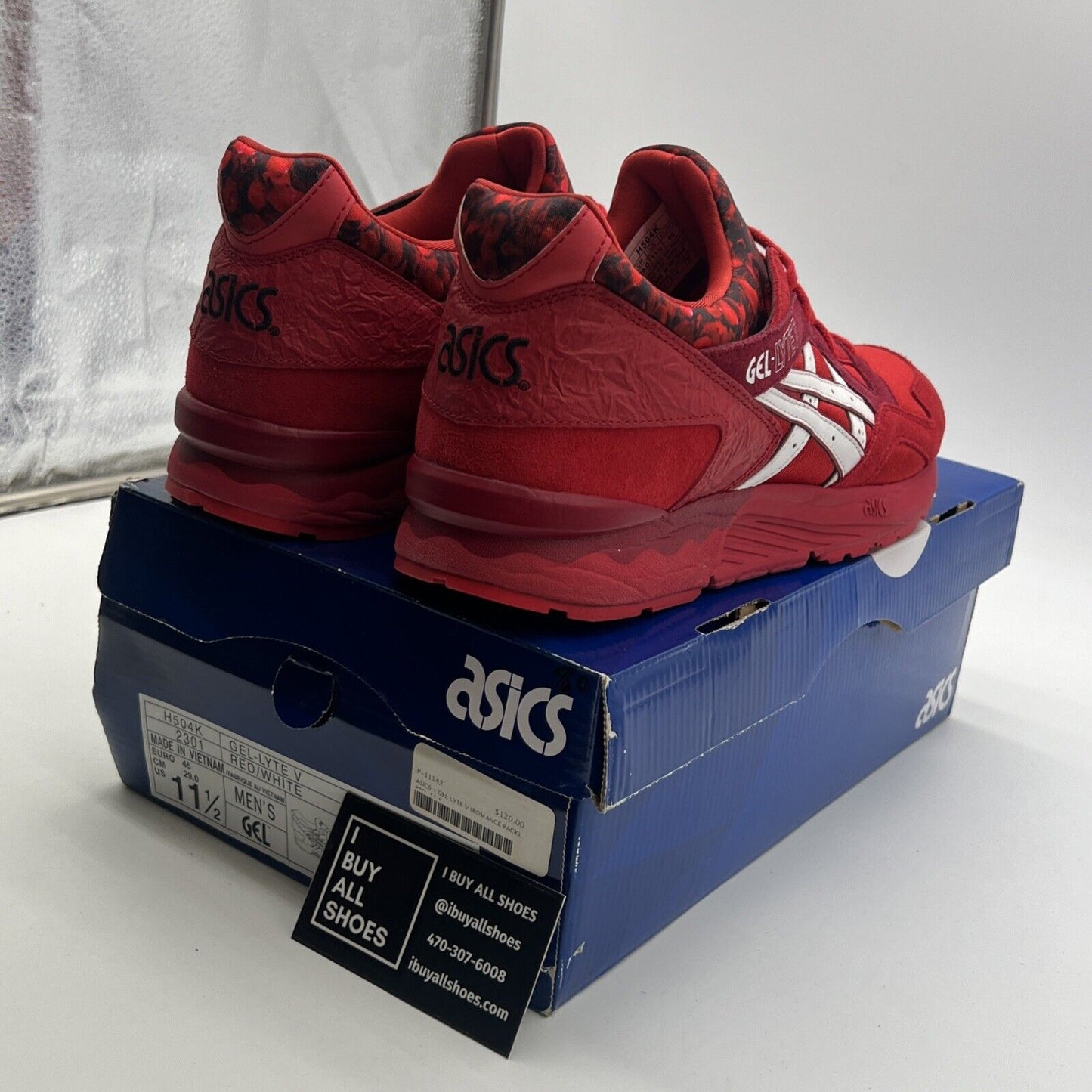 Size 11.5 - ASICS GEL-LYTE V Valentine's Day 4 H556L BE MINE W