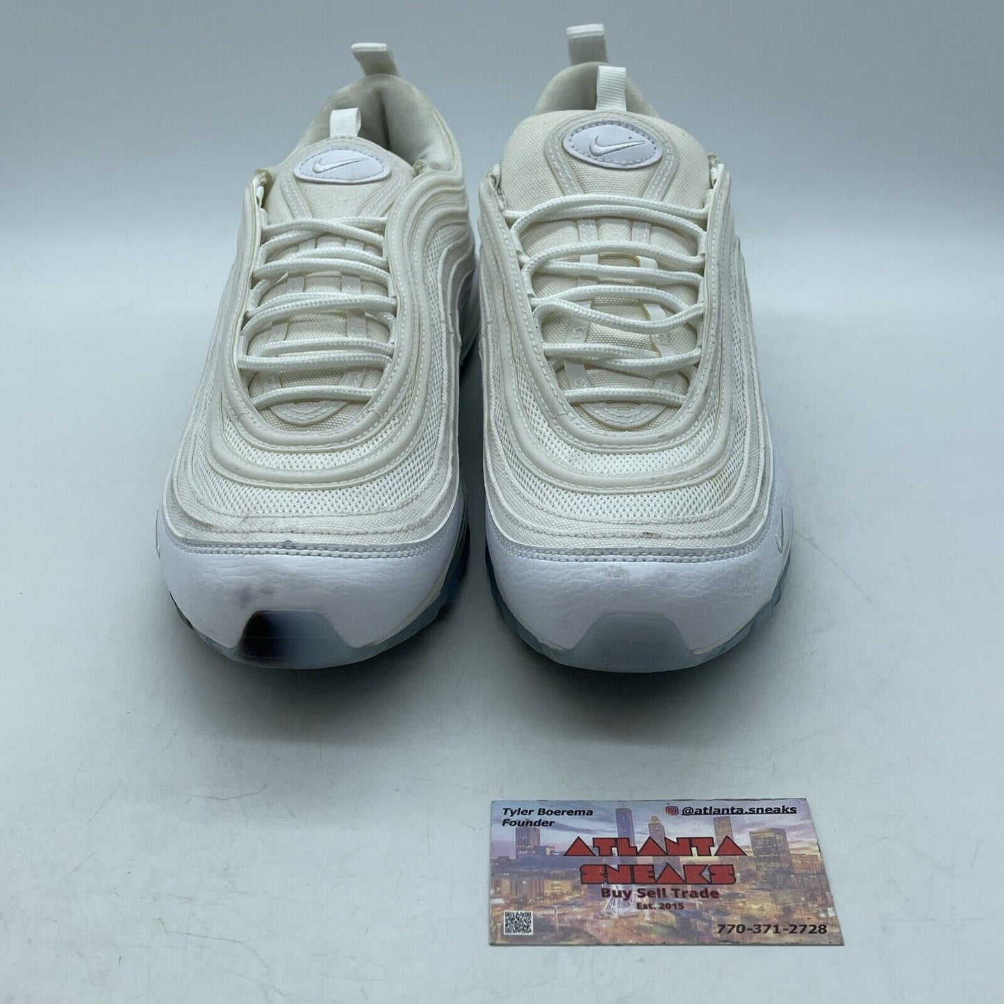 Size 9.5 - Nike Air Max 97 White Ice Leather (CT4526-100)