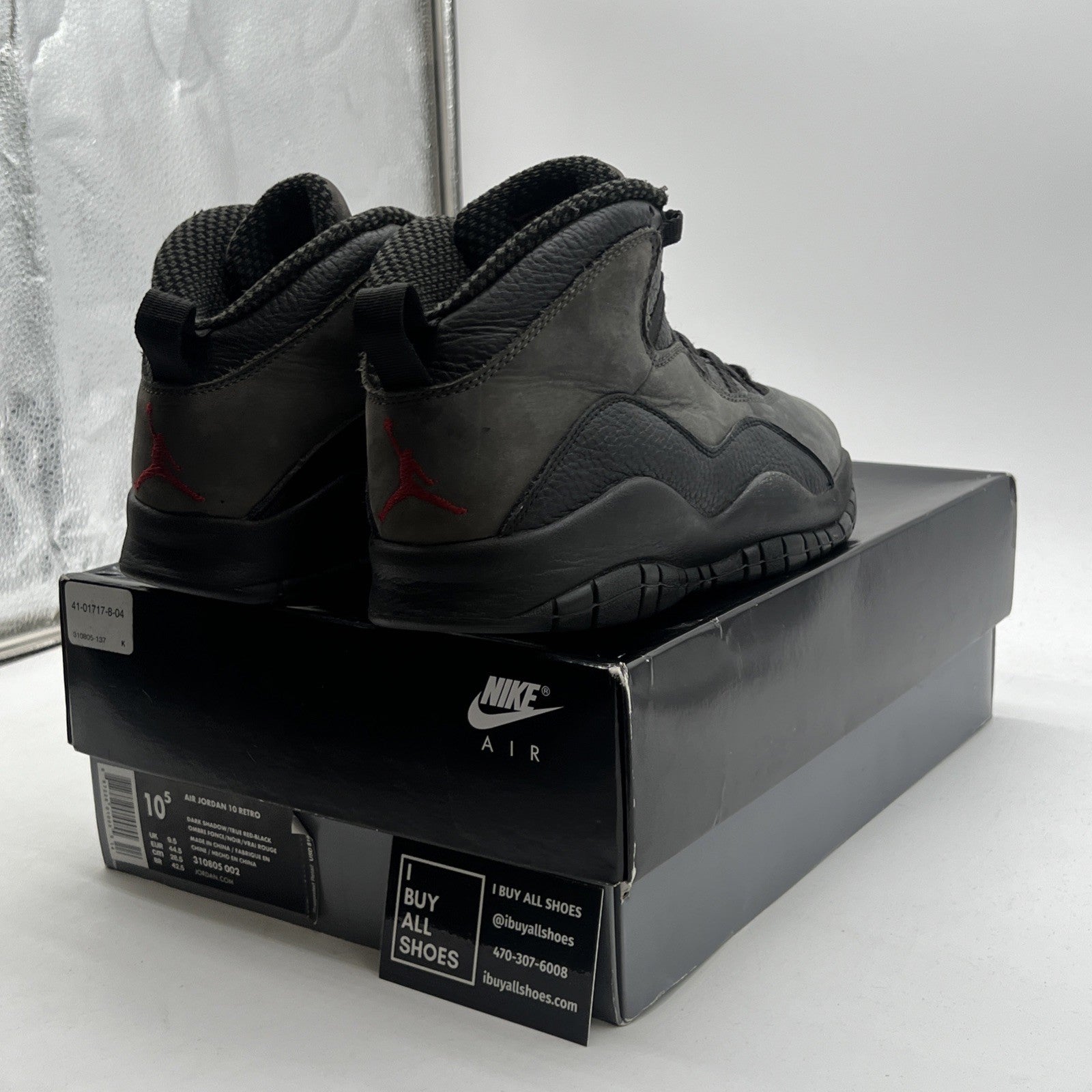 Size 10.5 - Air Jordan 10 Retro 2018 Shadow (310805-002)