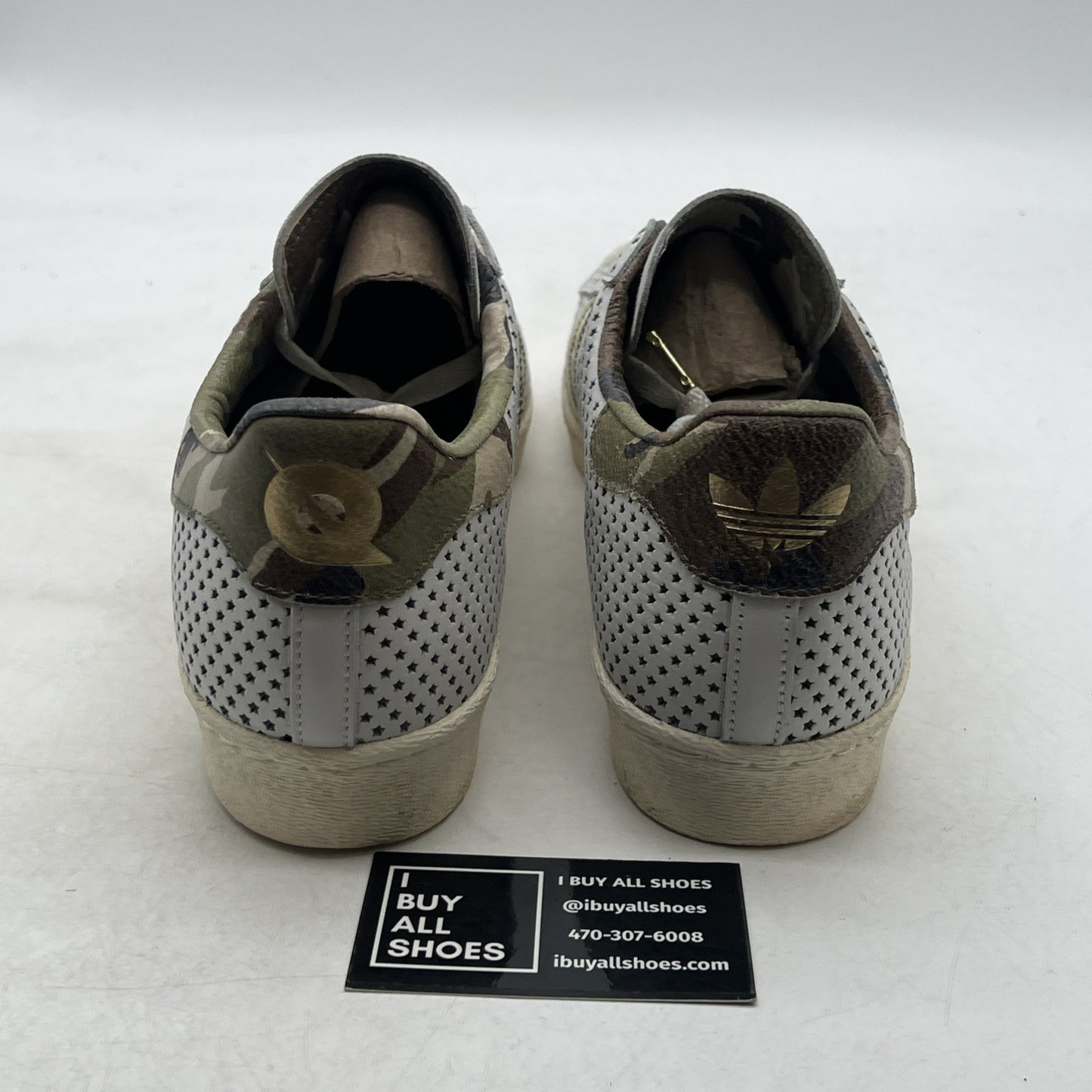 Size 13 - adidas Superstar 80s Qs Camo Stripes (Q16292)