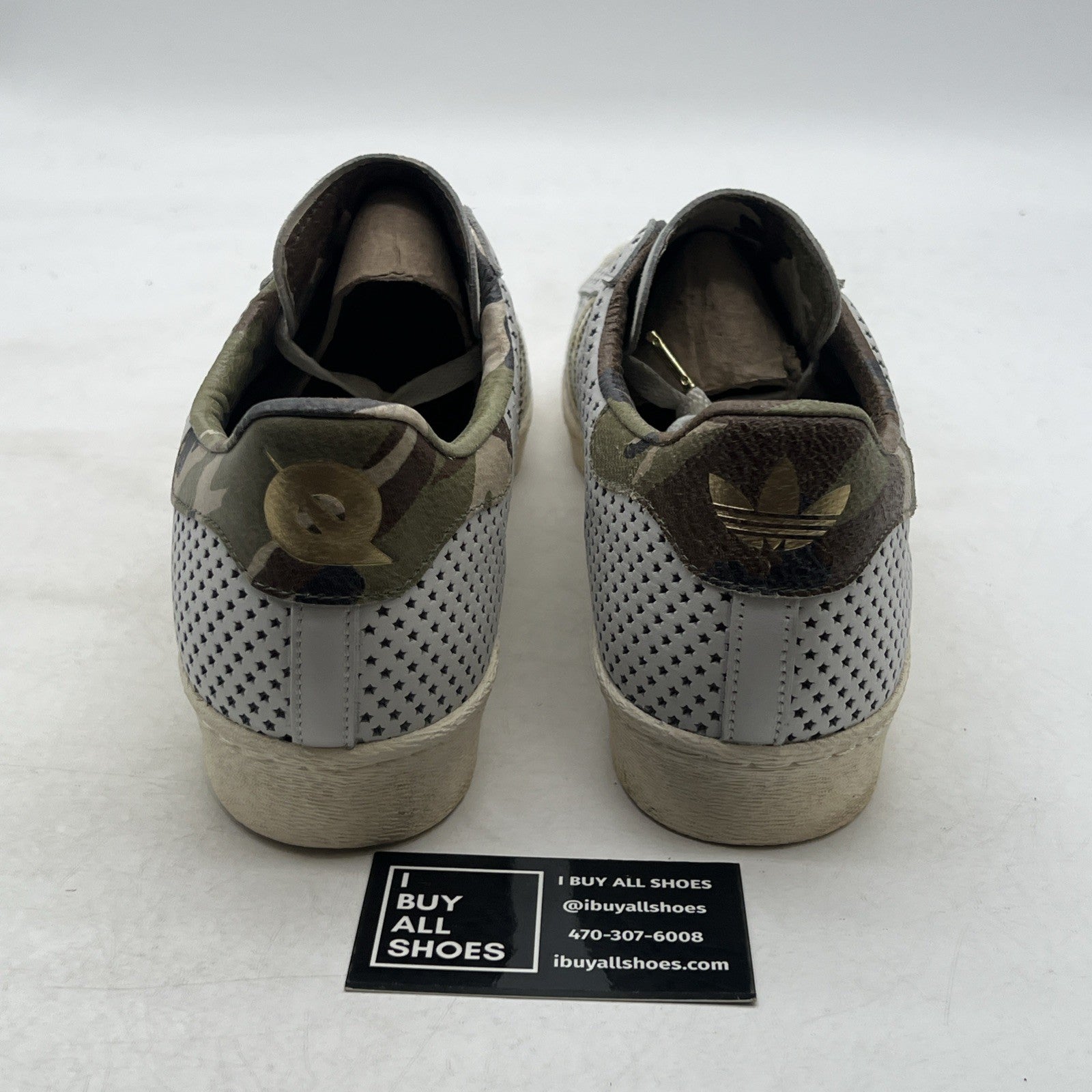 Size 13 - adidas Superstar 80s Qs Camo Stripes (Q16292)