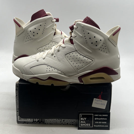 Size 10.5 - Air Jordan 6 Retro 2015 Maroon (384664-116)