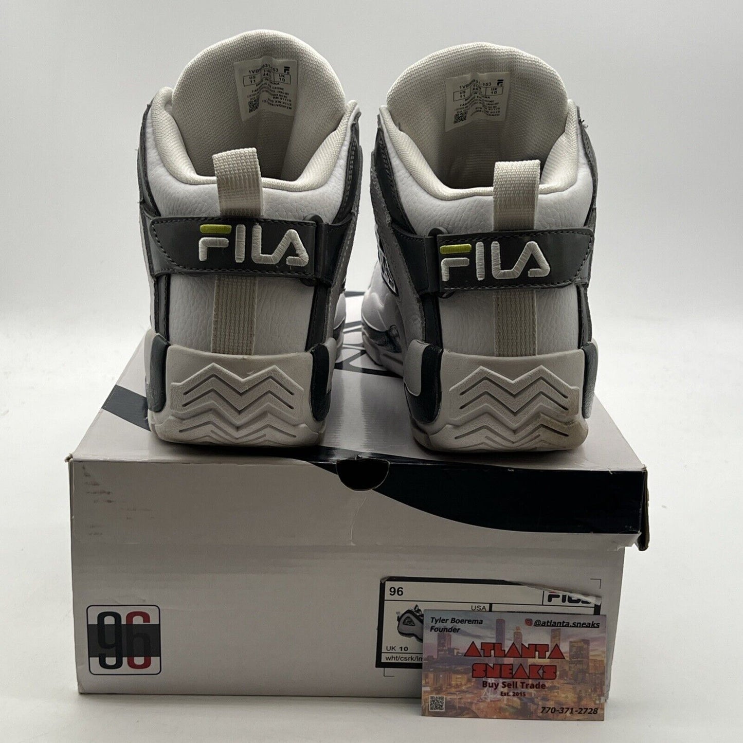 Size 11 - Fila Grant Hill 2 Grey/ Green  96 OG PAC.