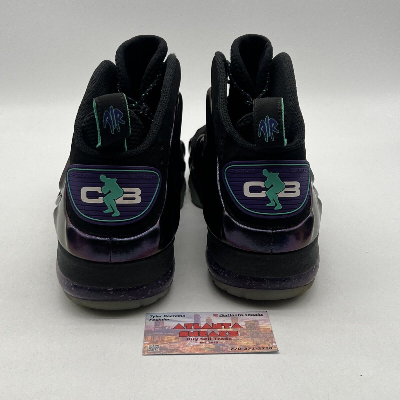 Size 13 - Nike Barkley Posite Max Eggplant Purple Suede Black (555097-003)