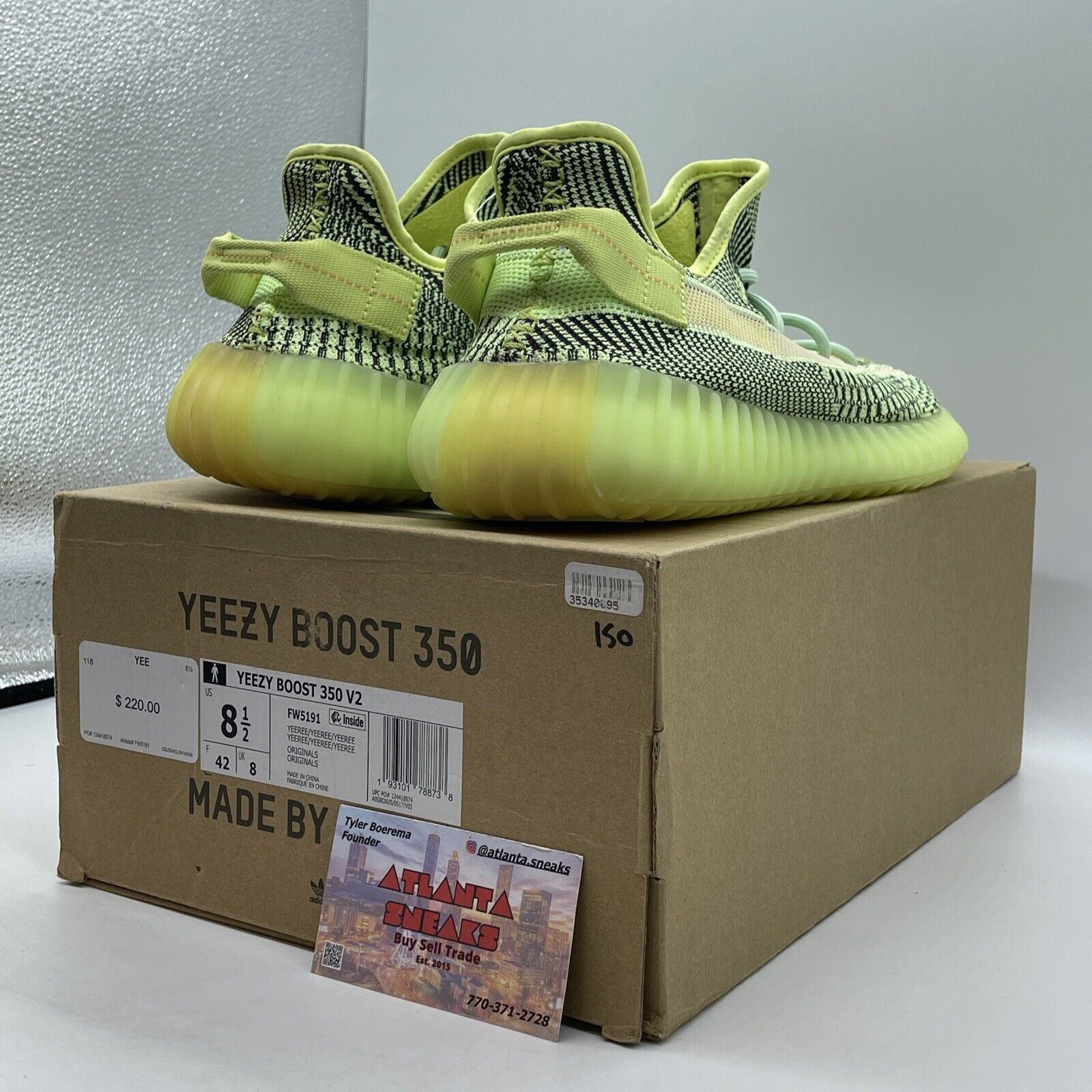 Size 8.5 - adidas Yeezy Boost 350 V2 Yeezreel Non-Reflective (FW5191)