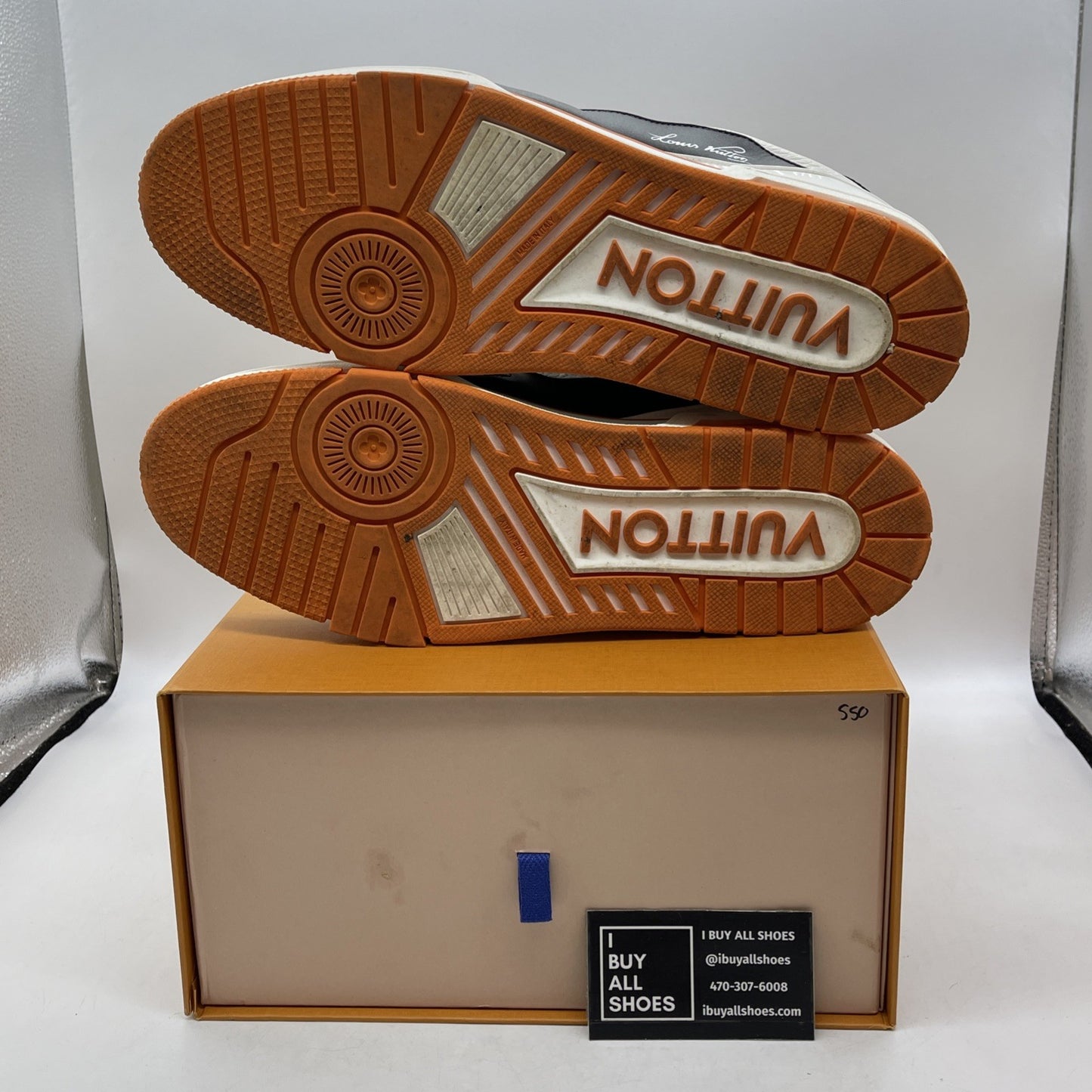 Size 11 LV - LOUIS VUITTON #54 Orange Black White