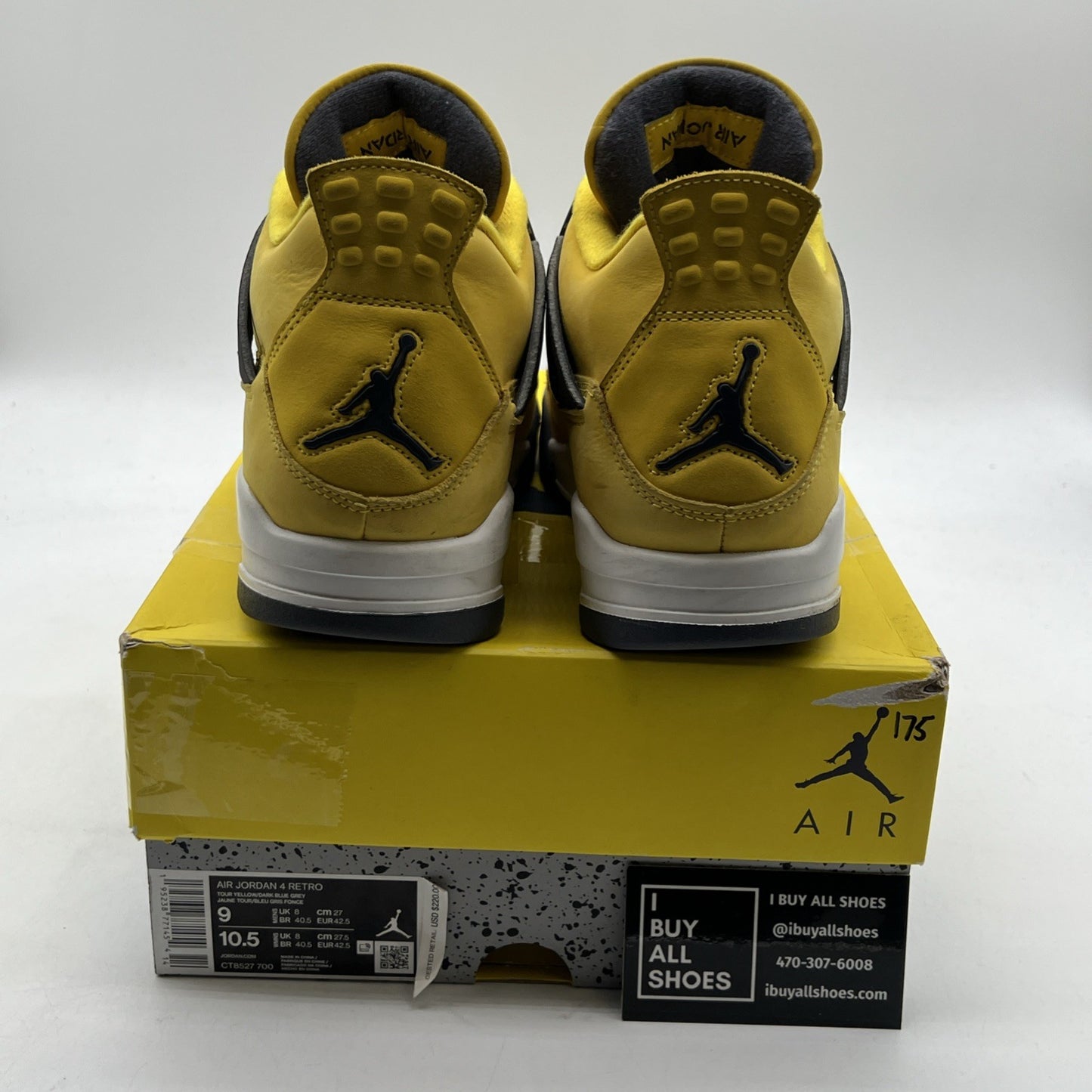 Size 9 - Air Jordan 4 Retro Mid Lightning (CT8527-700)