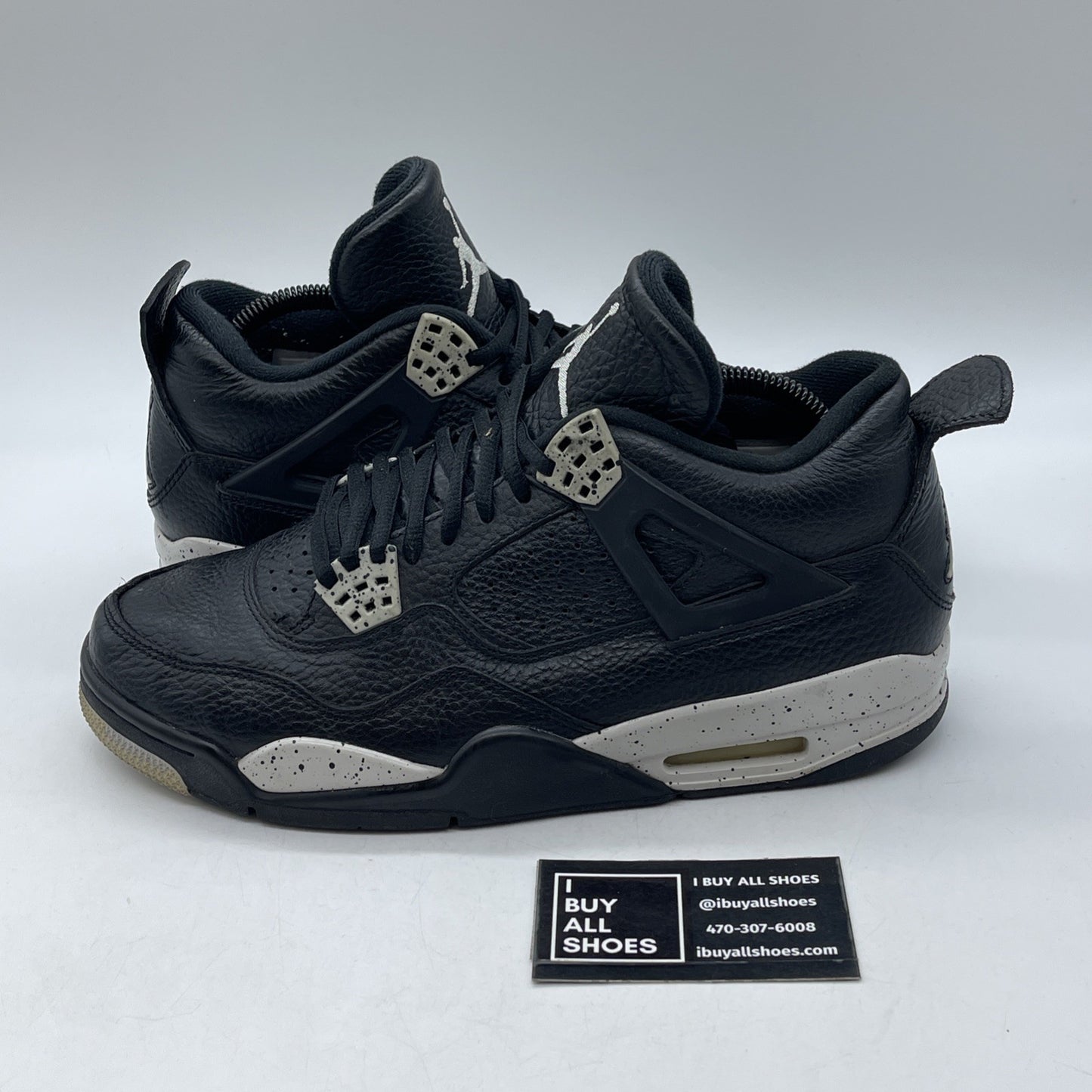 Size 8.5 - Air Jordan 4 Retro LS oreo 2015 (314254-003)
