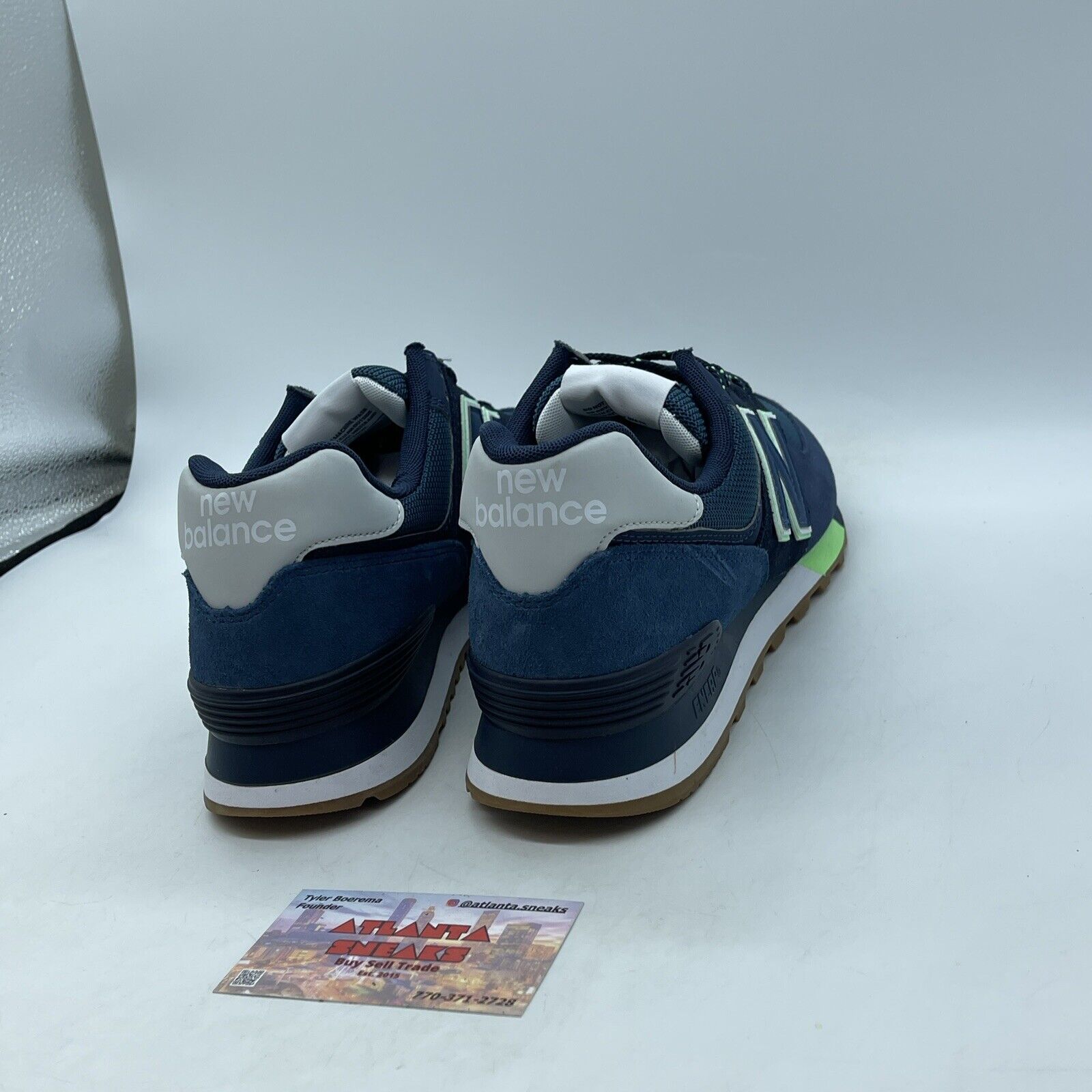 Size 9.5 - New Balance 574 Natural Indigo BB blue Grey Suede (ML574PU2)
