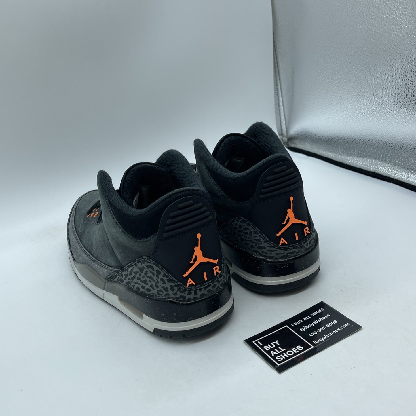 Size 9.5 - Jordan 3 Retro 2023 Mid Fear Black Grey Suede (CT8532-080)