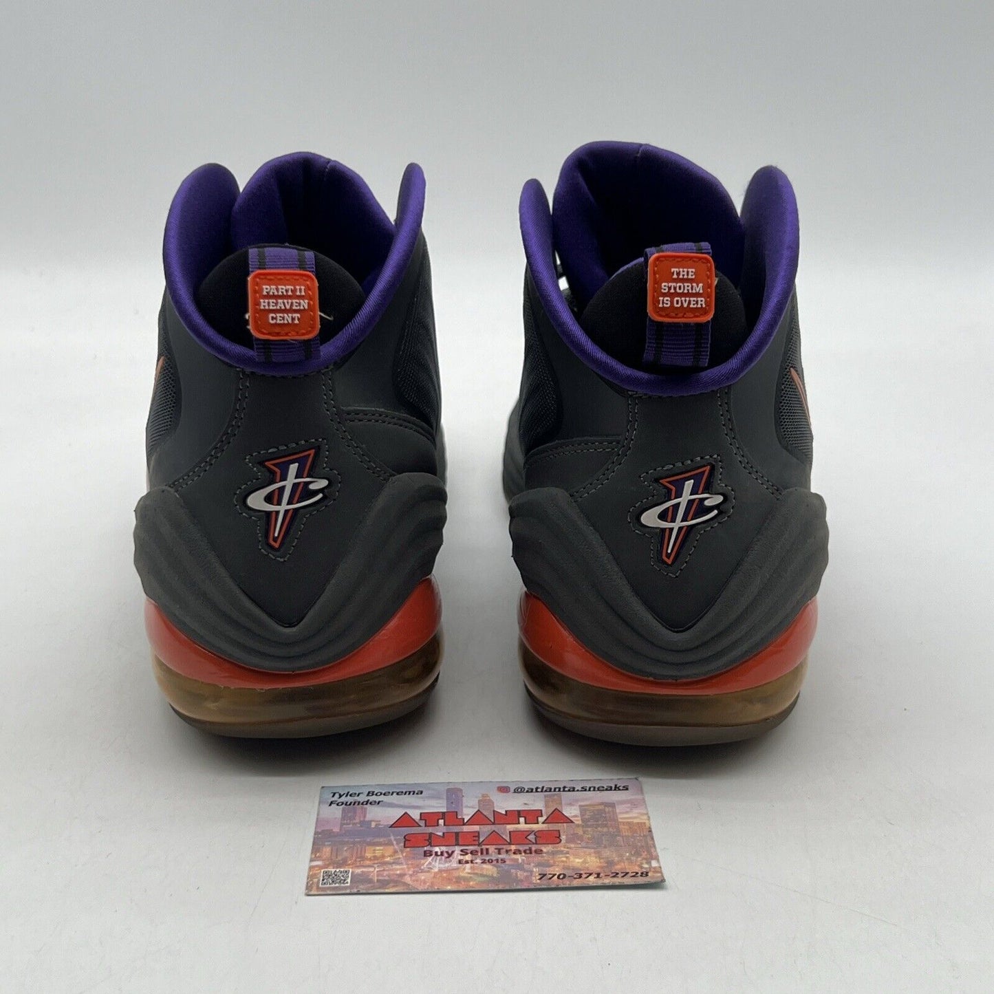 Size 10 - Nike Air Penny 5 Phoenix Orange Purple Grey Black (537331-070)