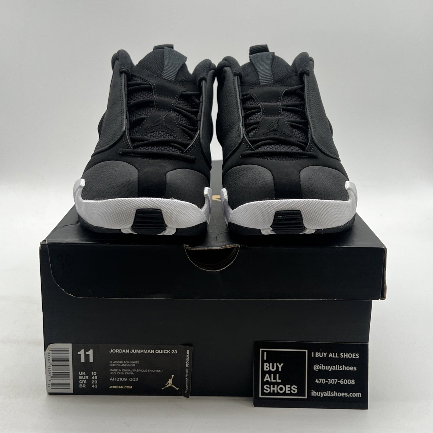 Size 11 - Jordan Jumpman Quick 23 Black (AH8109-002)