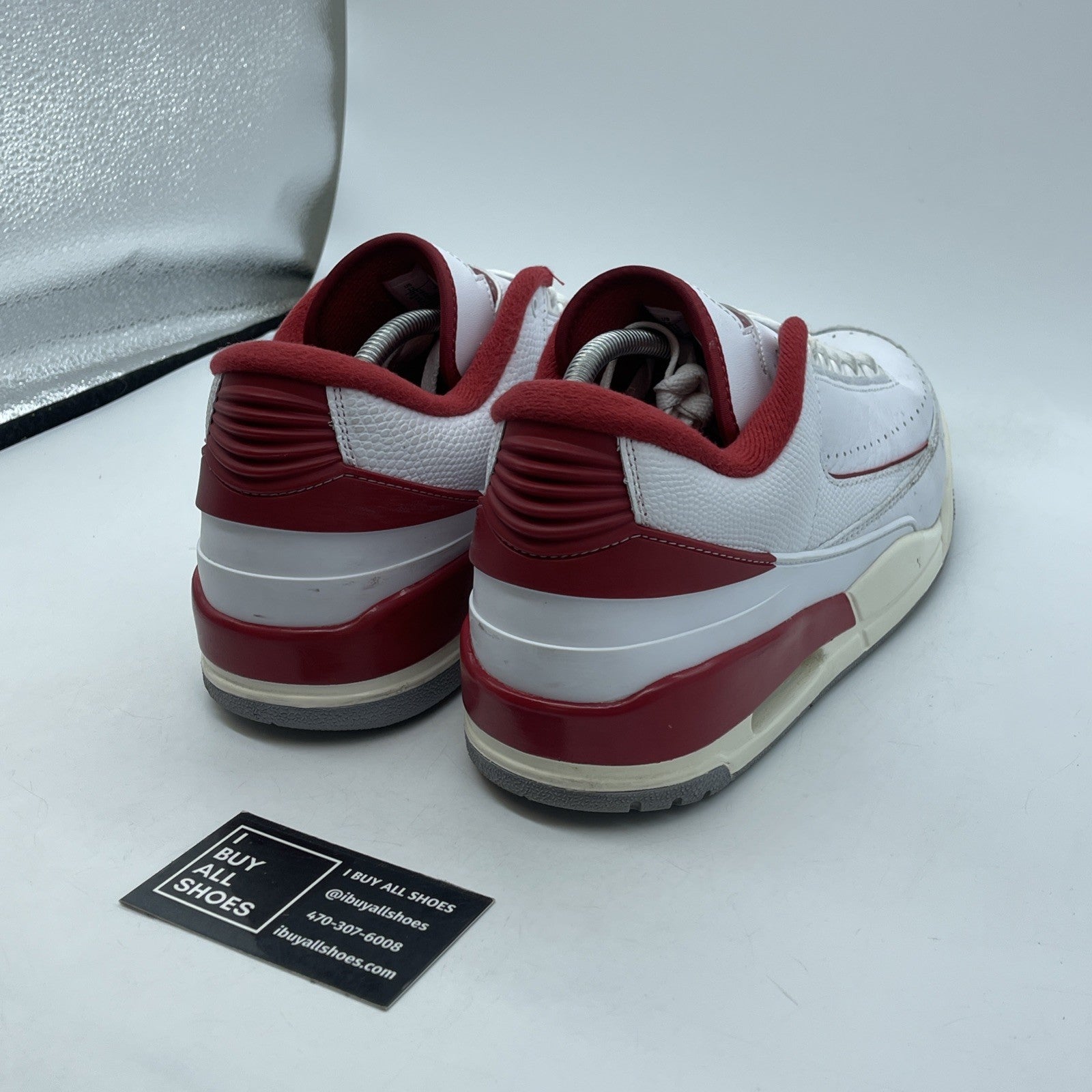 Size 12 - Air Jordan 2/3 White Varsity Red White Leather (FD0383-161)