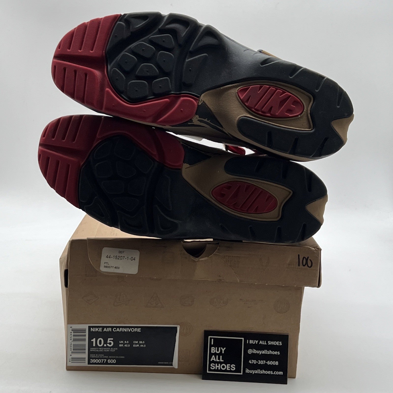 Size 10.5 - Nike Air Carnivore Le Red (390077-600)