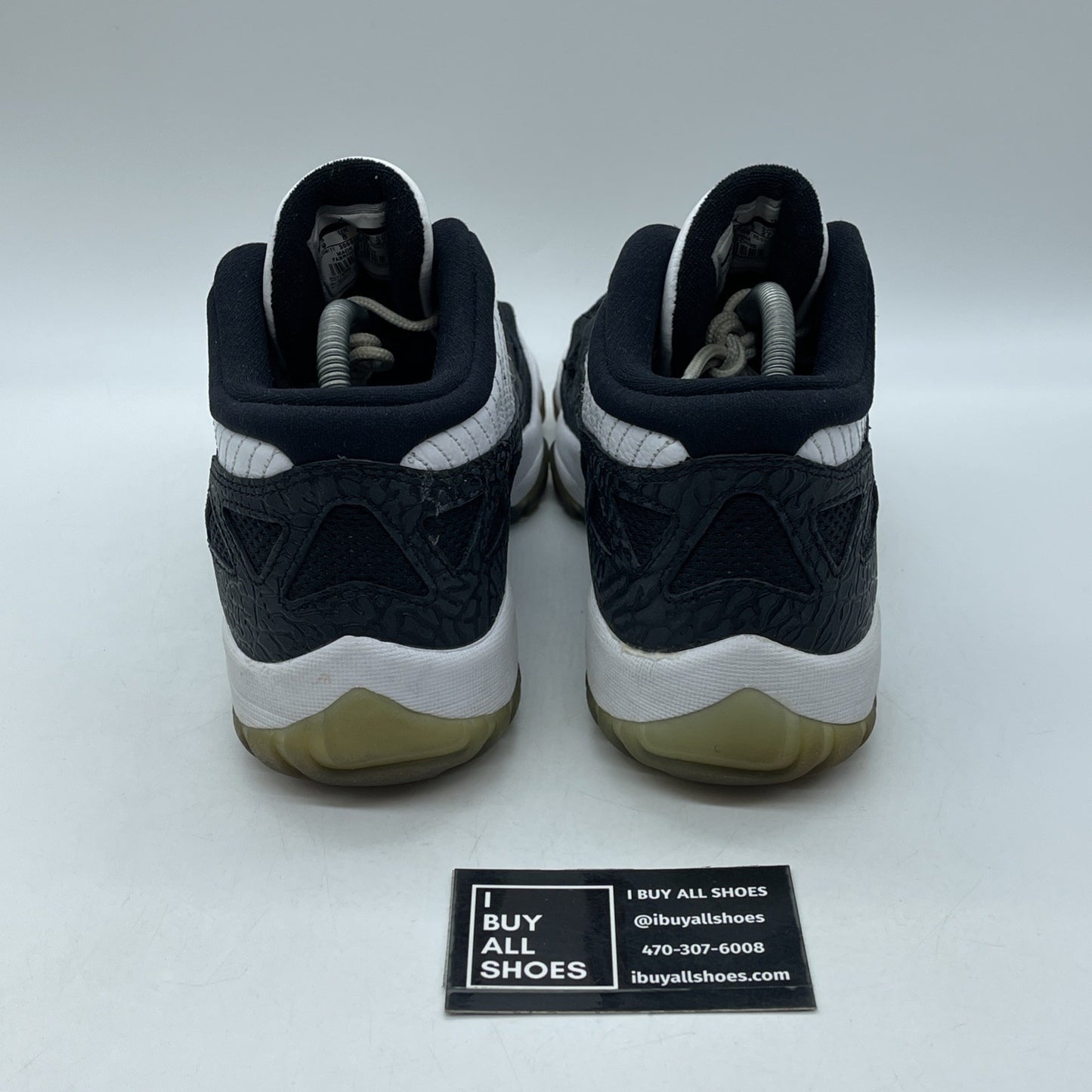 Size 9 - Air Jordan 11 Retro IE Low White Black (306008-100)