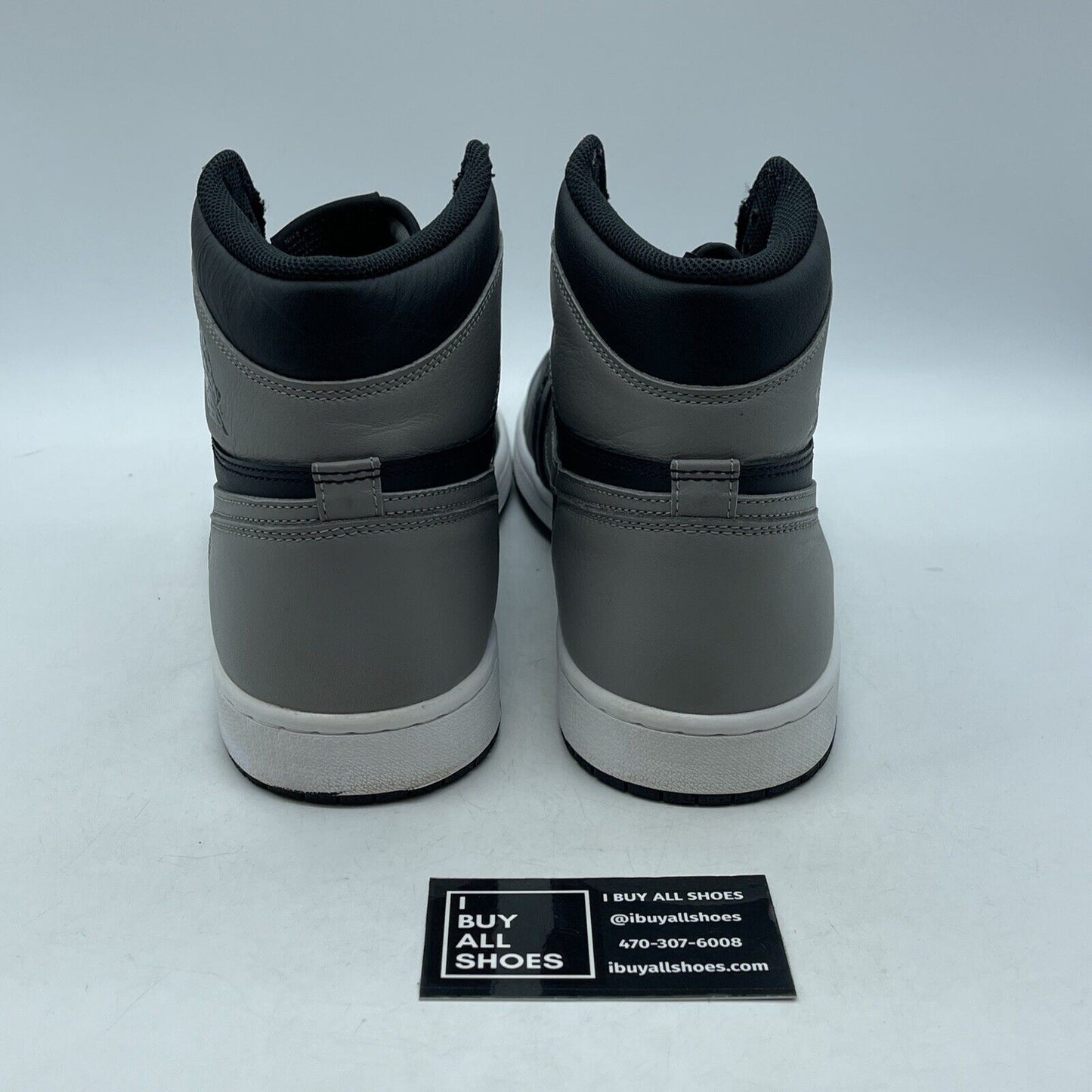 Size 12 - Jordan 1 Retro OG High Shadow Grey Black White Leather (555088-013)