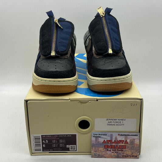 Size 4.5 - Nike Air Force 1 Low x Travis Scott Cactus Jack Gum (CN2405-900)