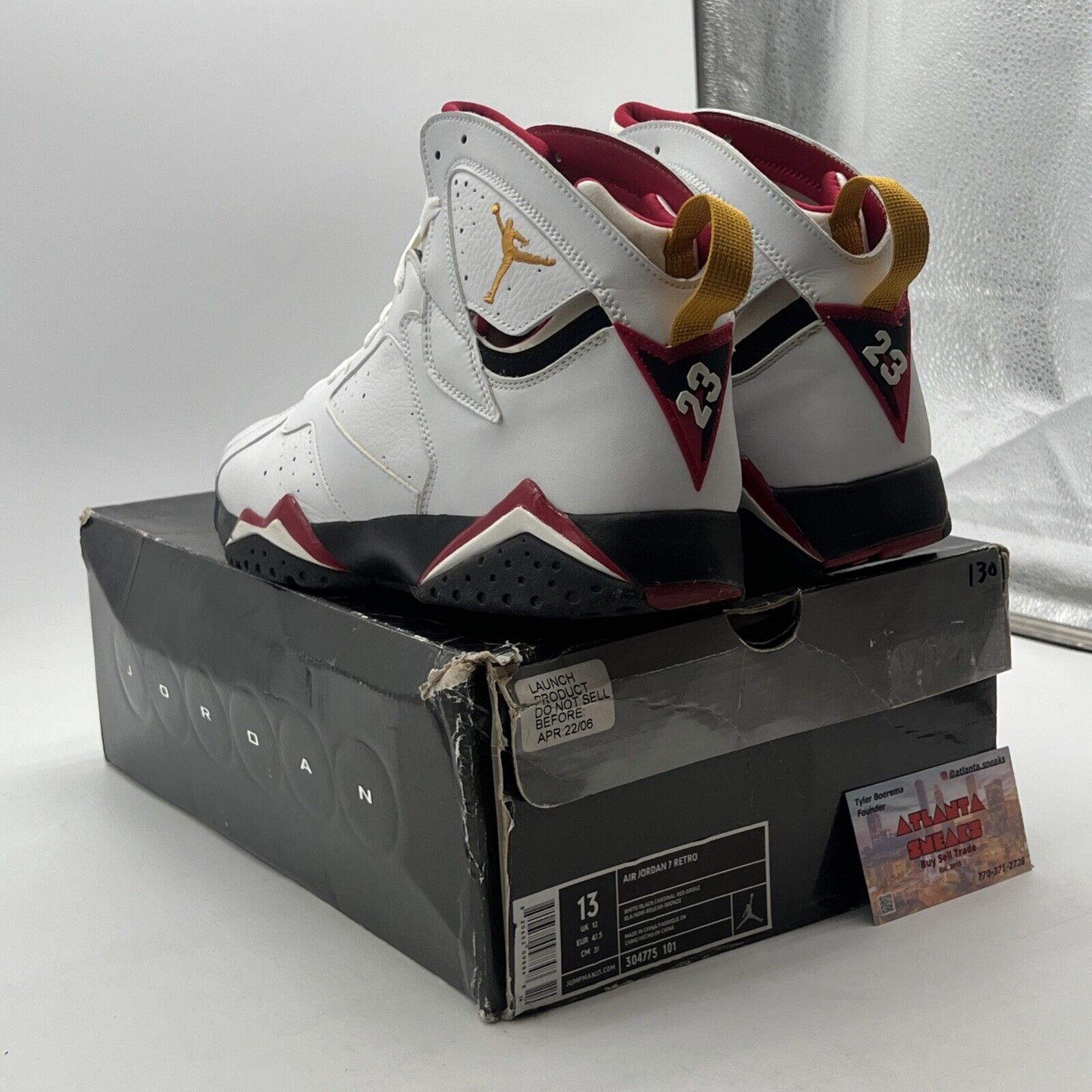 Size 13 - Air Jordan 7 Retro 2006 Cardinal (304775-101)