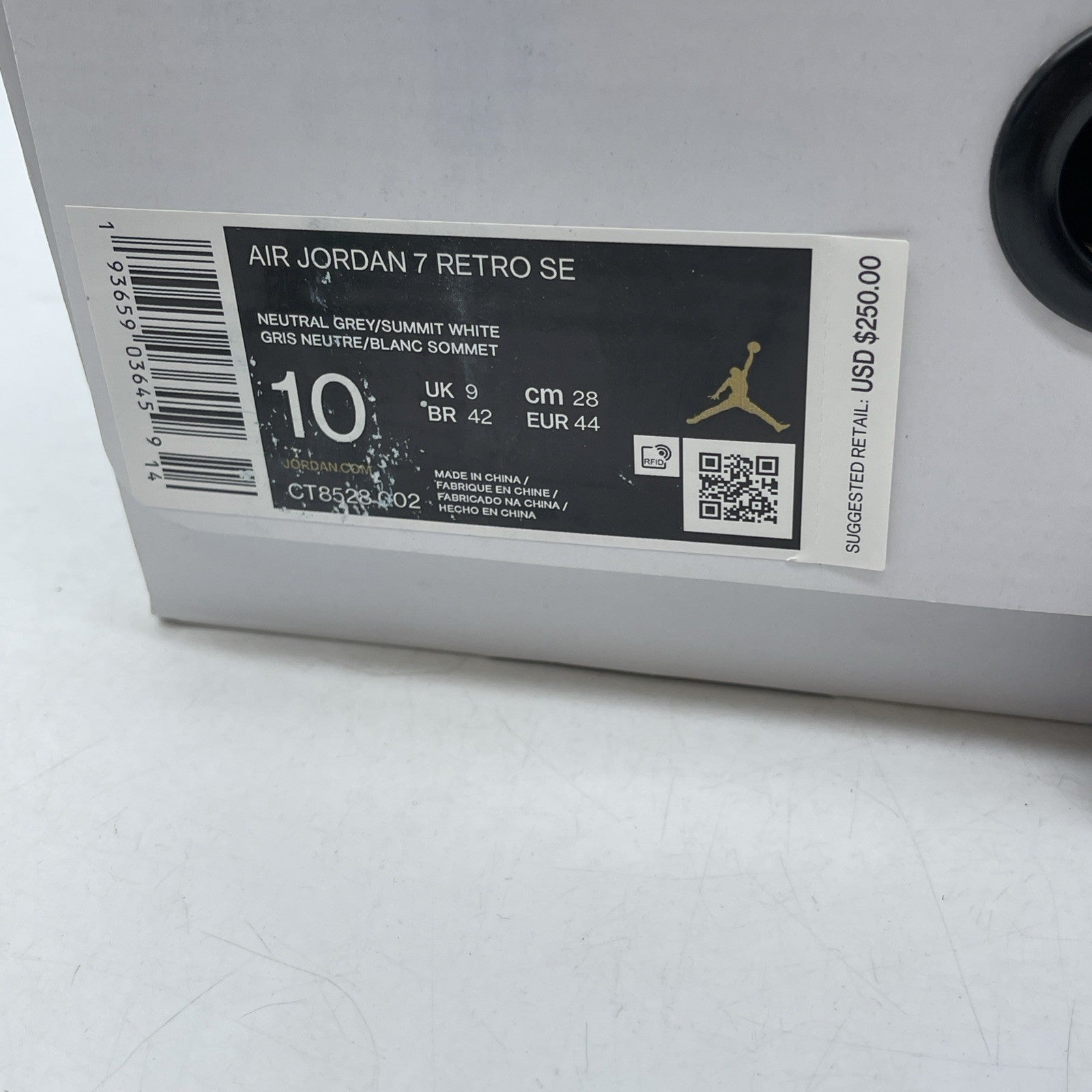 Size 10 - Air Jordan 7 Retro SE Hare 2.0 (CT8528-002))