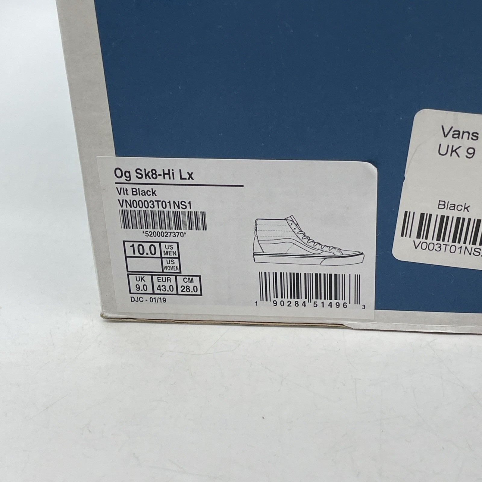 Size 10 - Vans Sk8-Hi Reissue VI VN0A4BVH9H9 Dream Leather Black