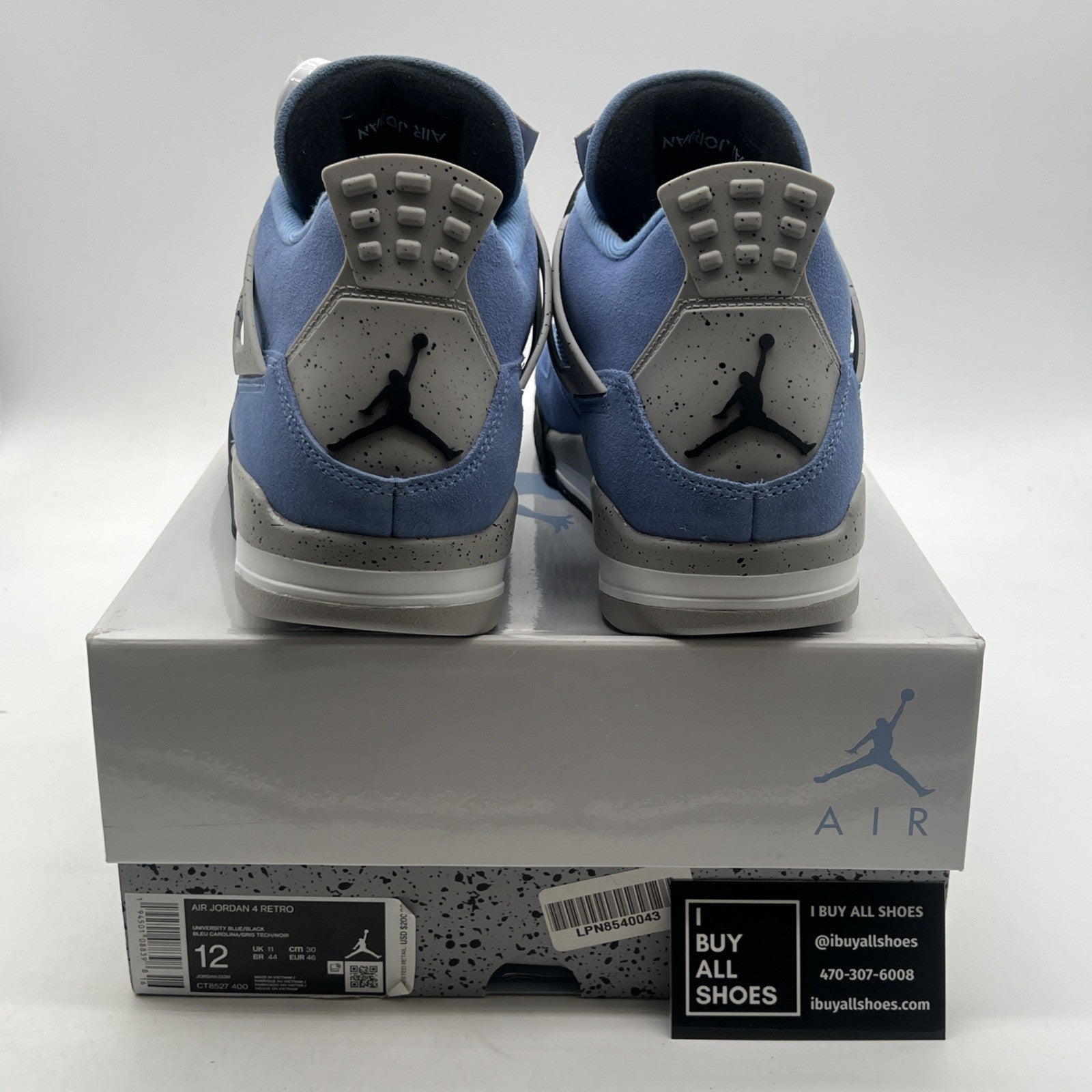 Size 12 - Air Jordan 4 Retro Mid University Blue (CT8527-400)