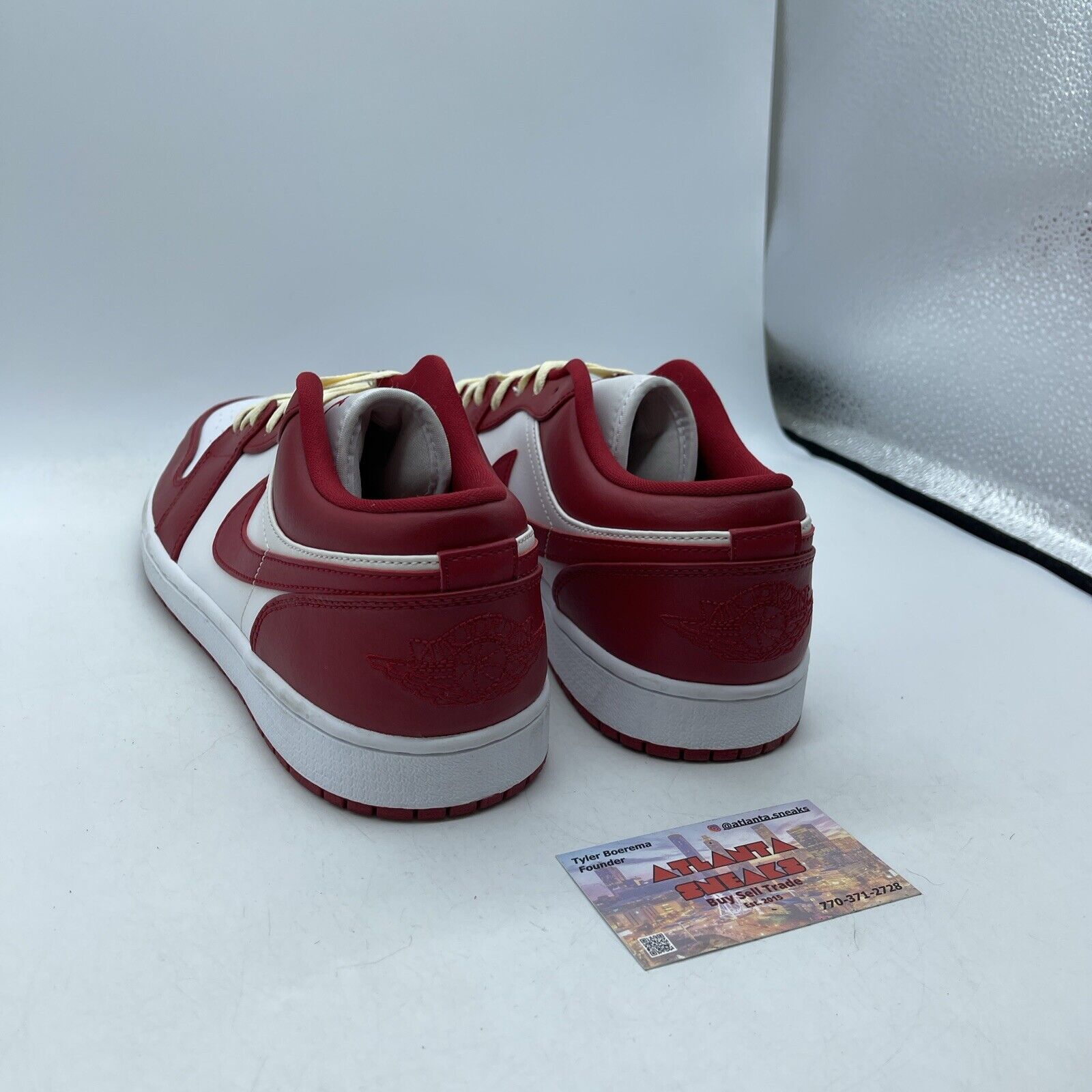 Size 11 - Air Jordan 1 Low Gym Red White Leather (553558-611)