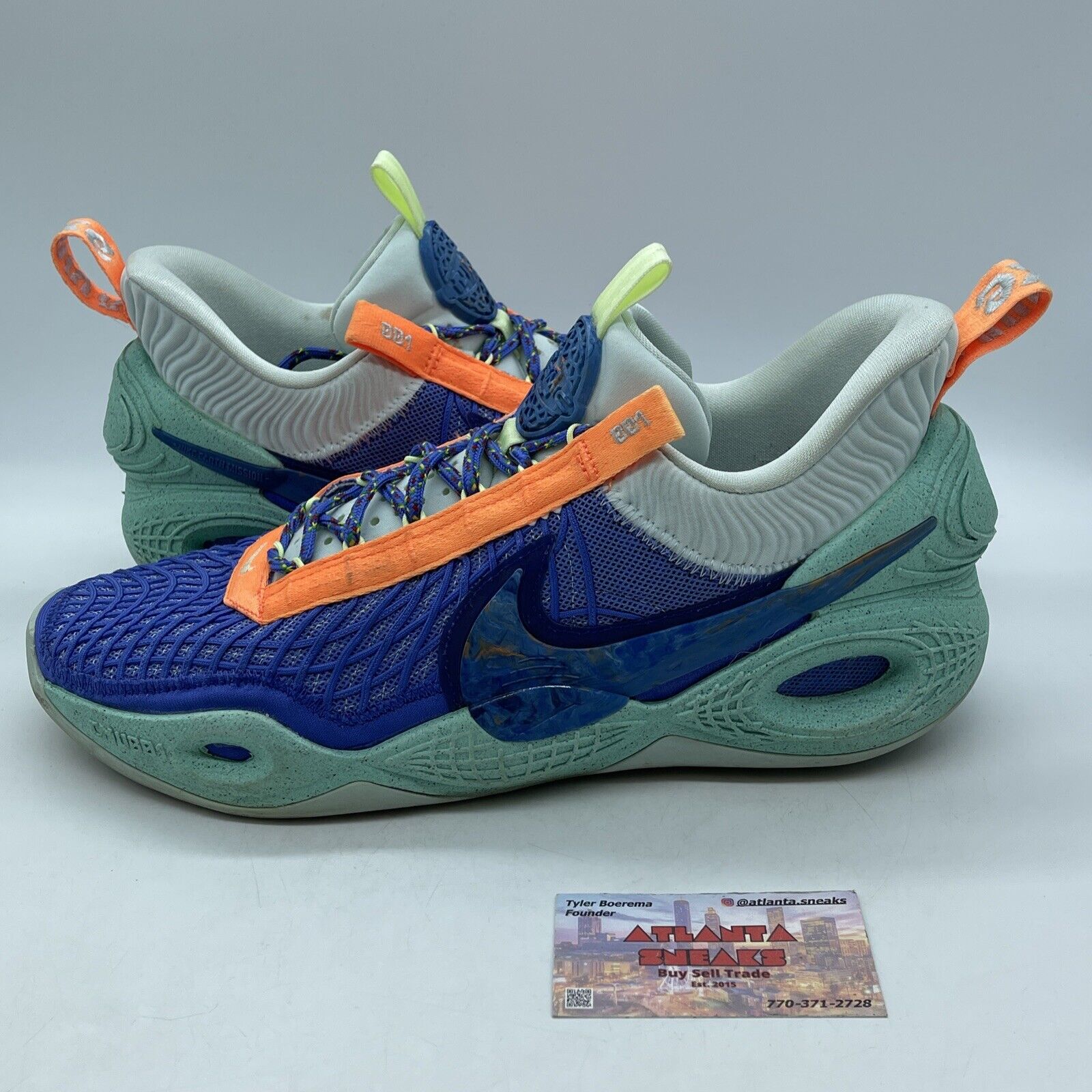 Size 12 - Nike Cosmic Unity Amalgam Blue White Orange Yellow (DA6725-500)