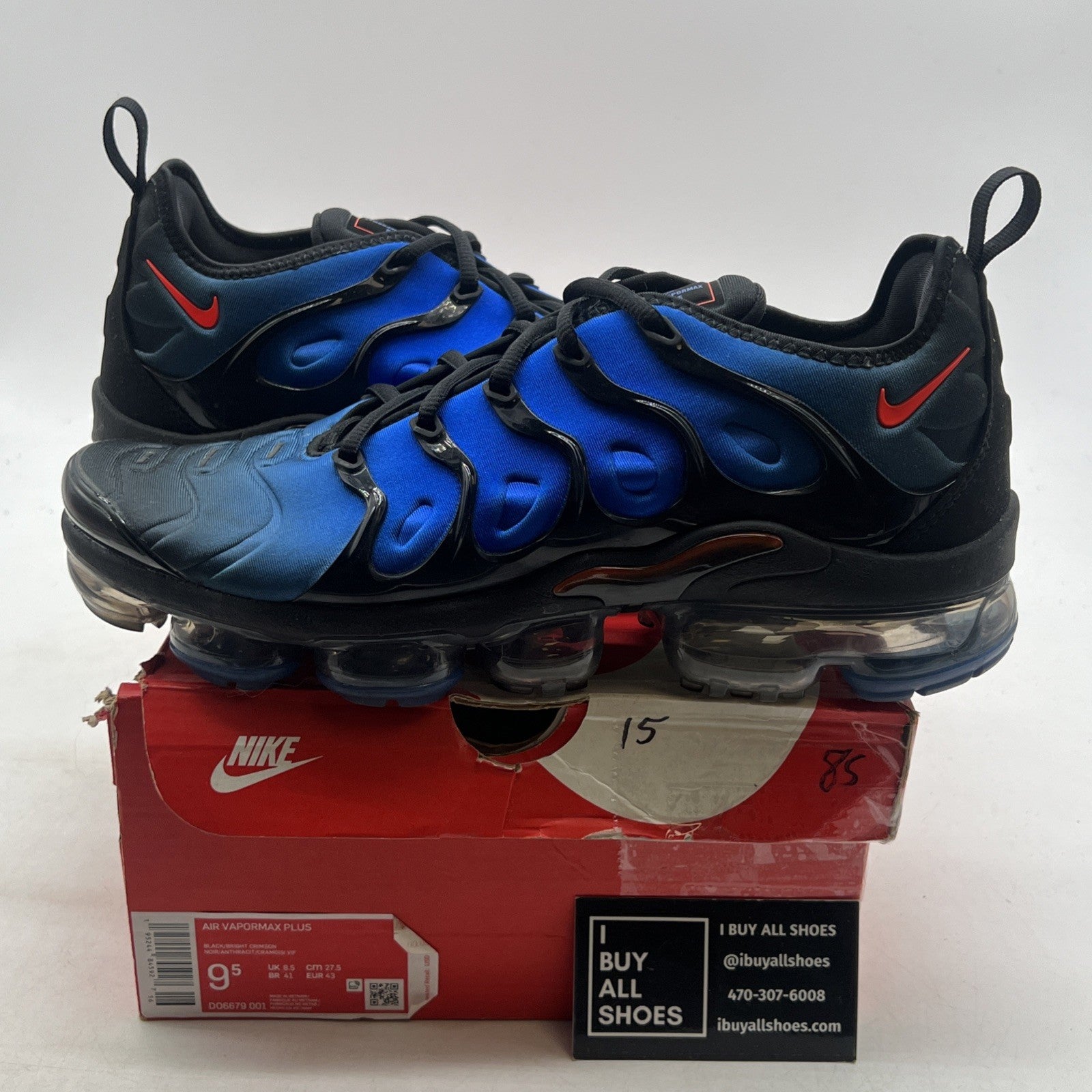 Size 9.5 - Nike Air VaporMax Plus Knicks (DO6679-001)