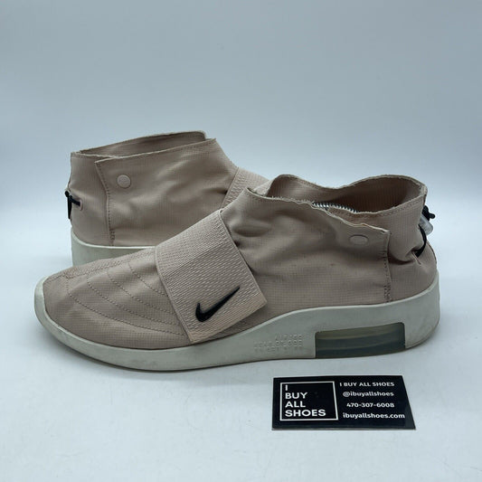 Size 12 - Nike Air Fear of God Moc Particle Beige Pink White Suede (AT8086-200)