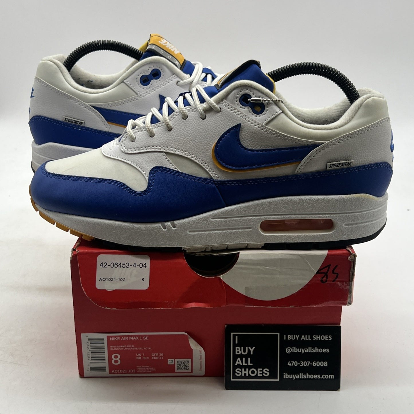 Size 8 - Nike Air Max 1 SE Windbreaker (AO1021-102)
