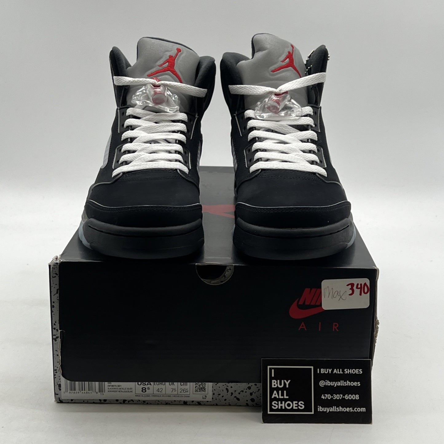 Size 8.5 - Air Jordan 5 Retro OG Black Metallic Reimagined (HF3975-001)