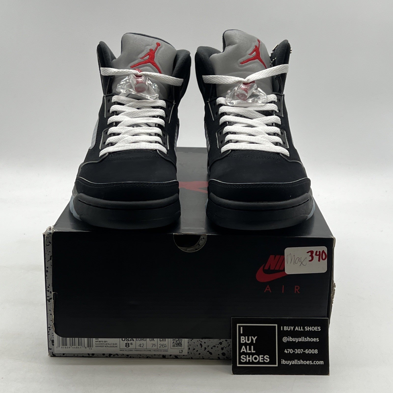 Size 8.5 - Air Jordan 5 Retro OG Black Metallic Reimagined (HF3975-001)