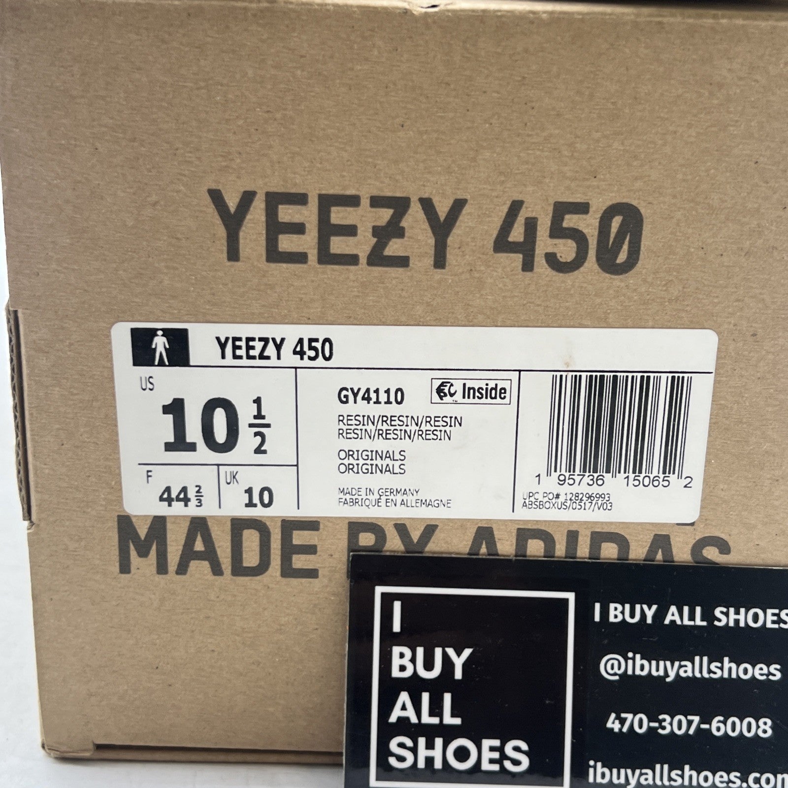 Size 10.5 - adidas Yeezy 450 Resin (GY4110)