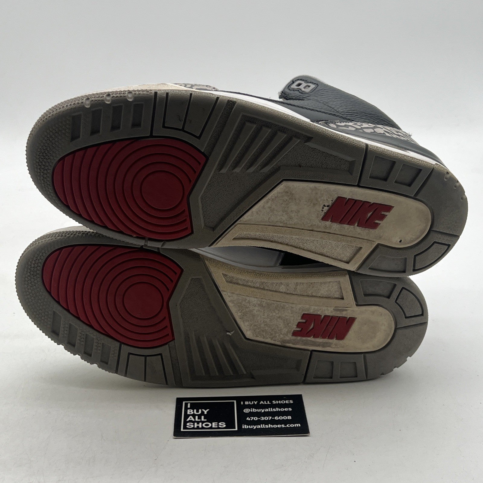 Size 9.5 - Air Jordan 3 Retro OG Mid Black Cement (854262-001)