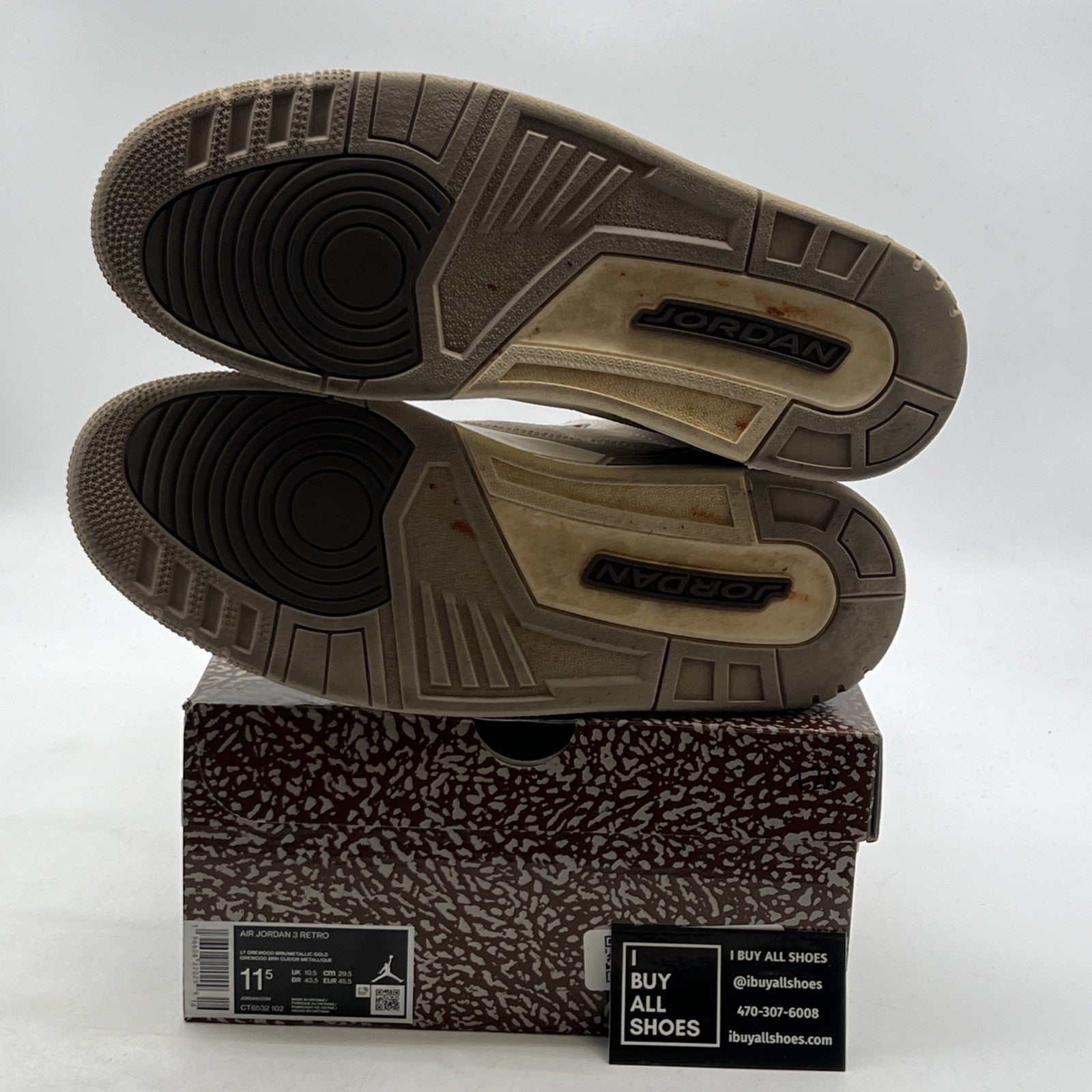Size 11.5 - Air Jordan 3 Retro Low Palomino (CT8532-102)