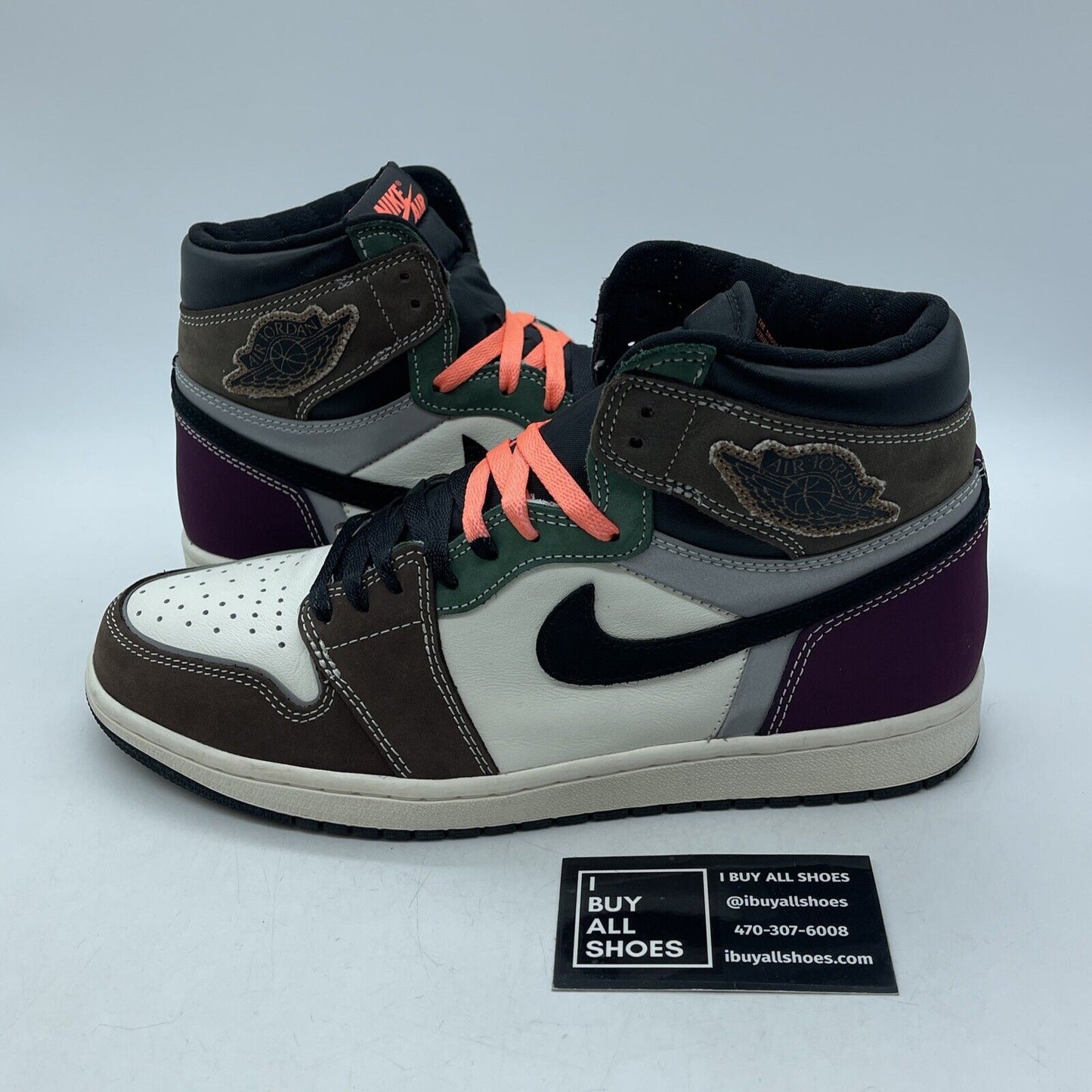 Size 10 - Jordan 1 High OG Crafted Purple White Suede Leather (DH309-001)