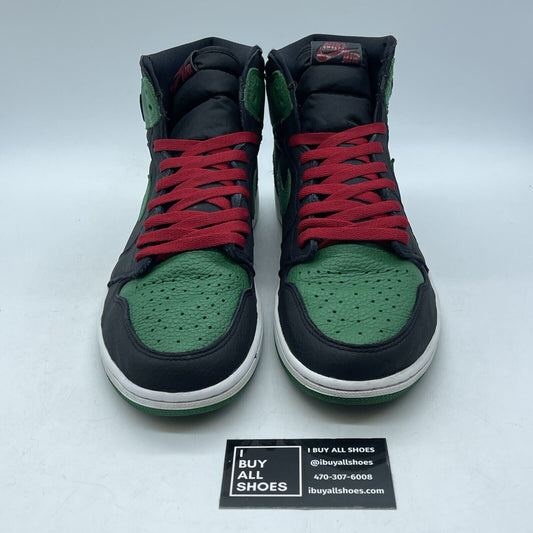 Size 11 - Jordan 1 Retro OG High Pine Green 2.0 Black Leather (555088-030)