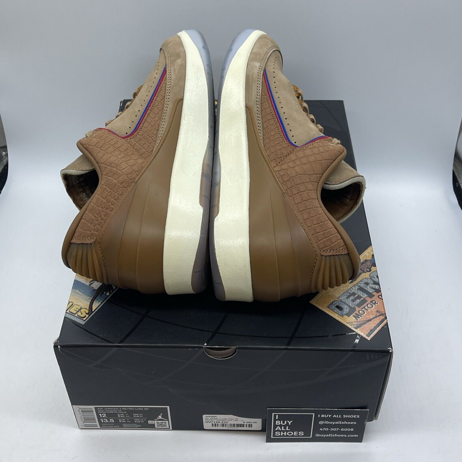 Size 12 - Air Jordan 2 Low 'Two 18 Detroit' Brown Suede Leather (DV7129-222)