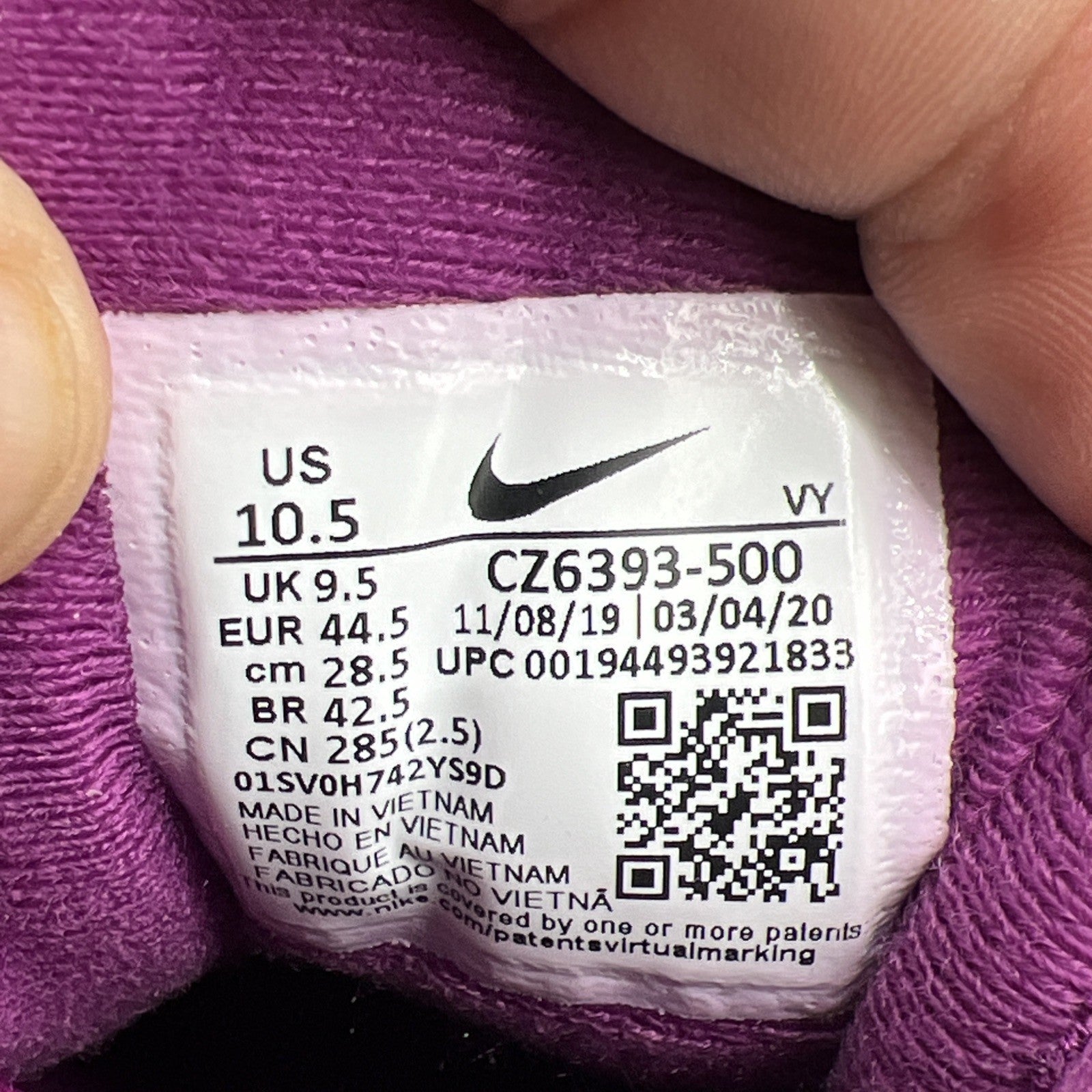 Size 10.5 - Nike Air Trainer 3 Retro 2020 Viotech (CZ6393-500)