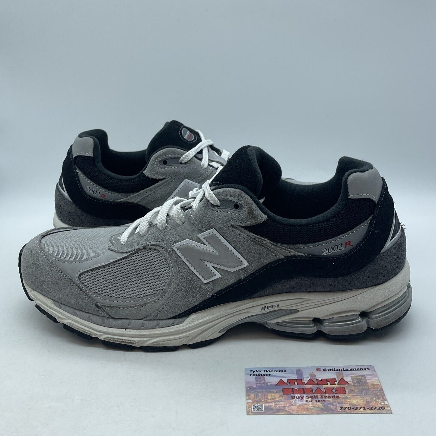 Size 11.5 - New Balance 2002R Slate Grey Black White Suede (M2002RSG)