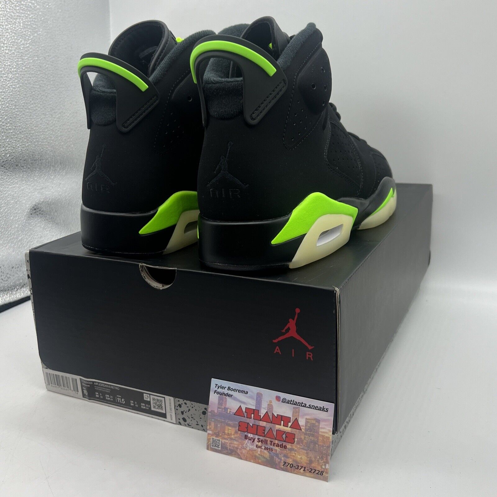 Size 10 - Jordan 6 Retro Electric Green 2021 Brand New Og All