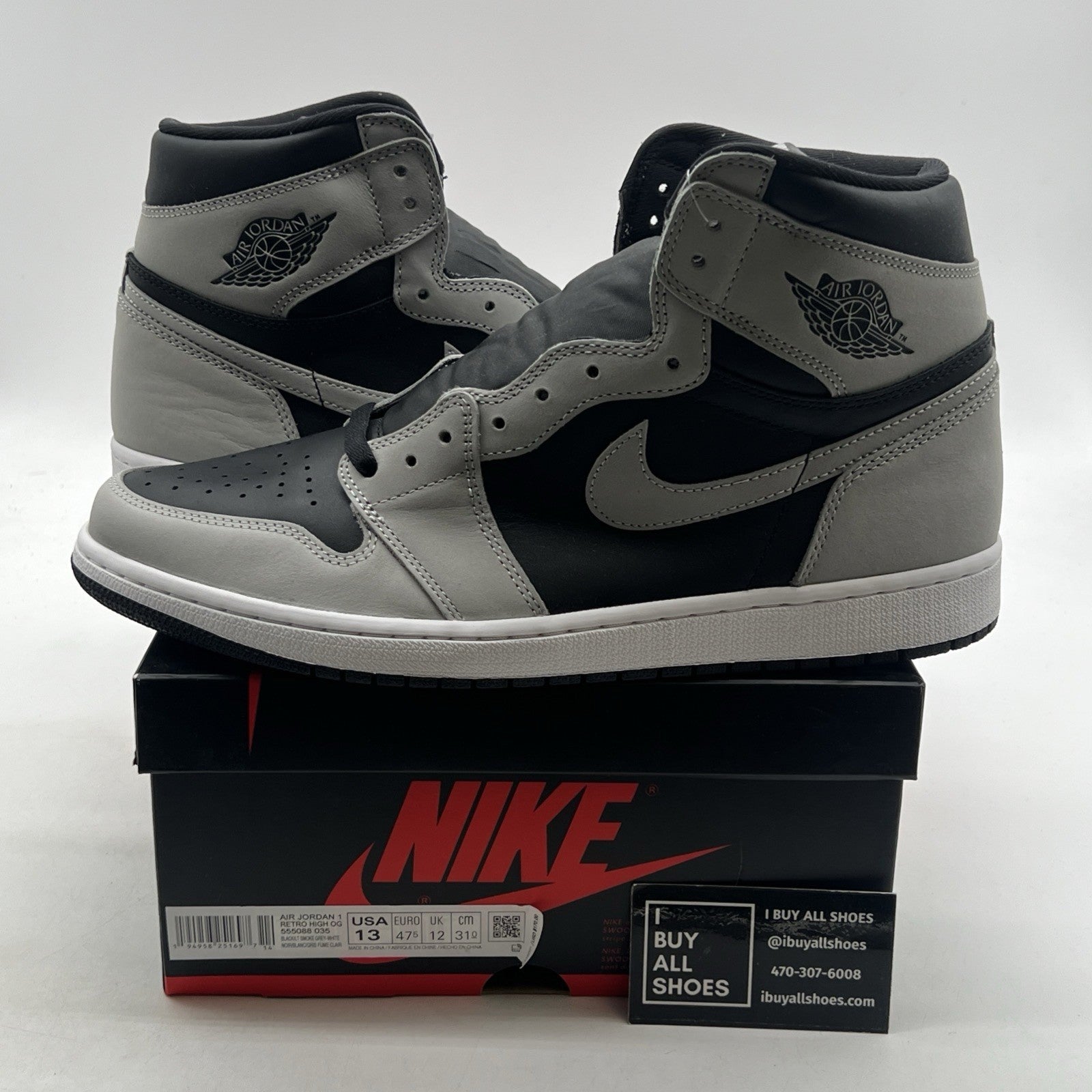Size 13 - Air Jordan 1 Retro OG High Shadow 2.0 (555088-035)