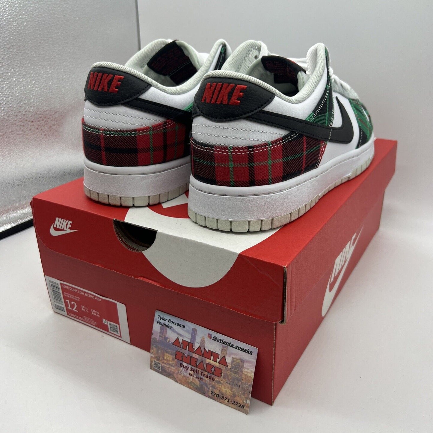 Nike Mens Fashion Sneakers Sz 12 Color White/Black-university Red-stadium Green