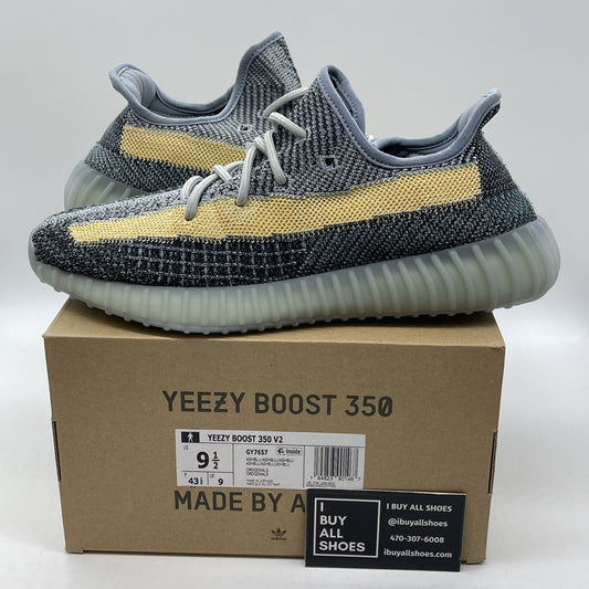 Size 9.5 - adidas Yeezy Boost 350 V2 Ash Blue Suede (GY7657)