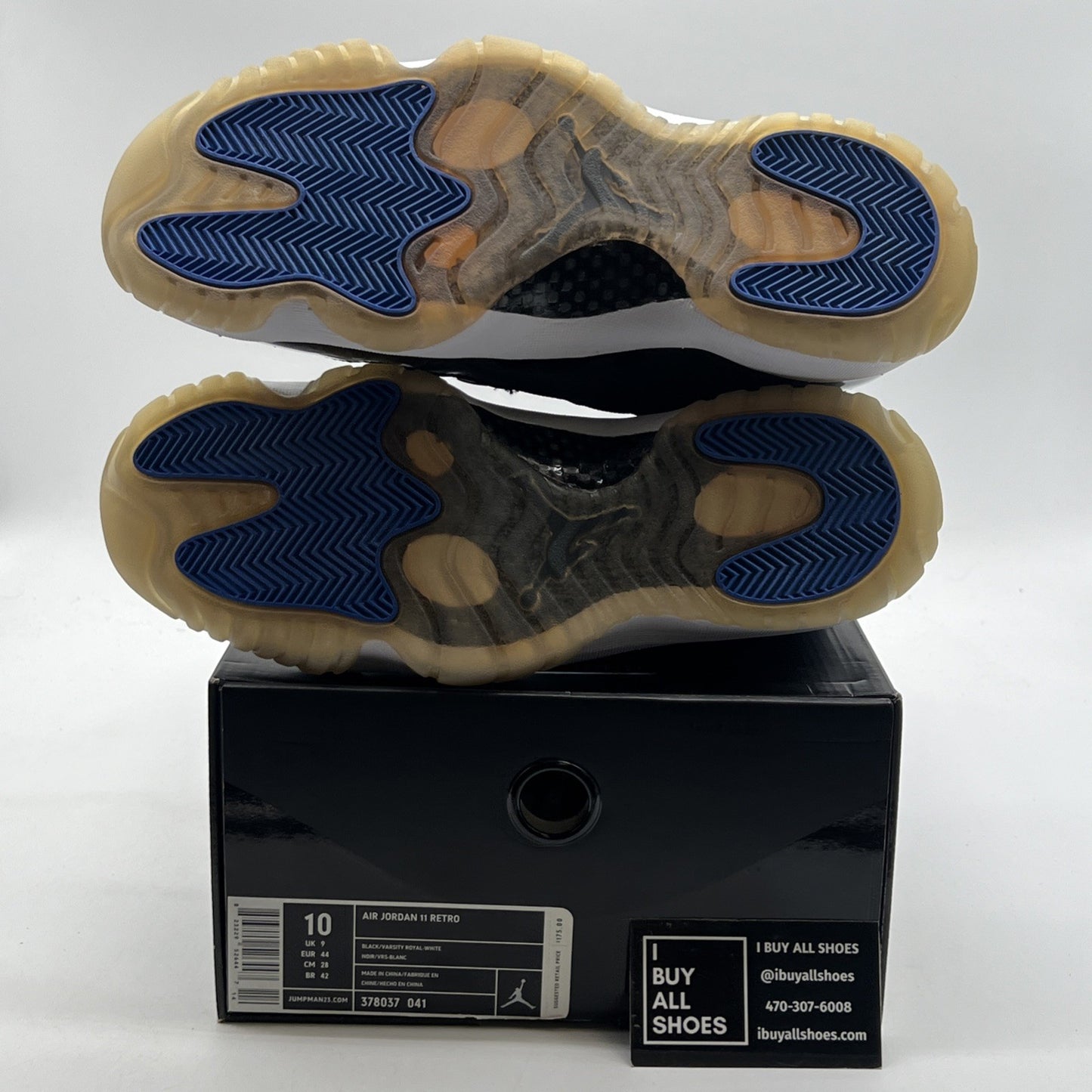 Size 10 - Air Jordan 11 Retro 2009 Space Jam (378037-041)