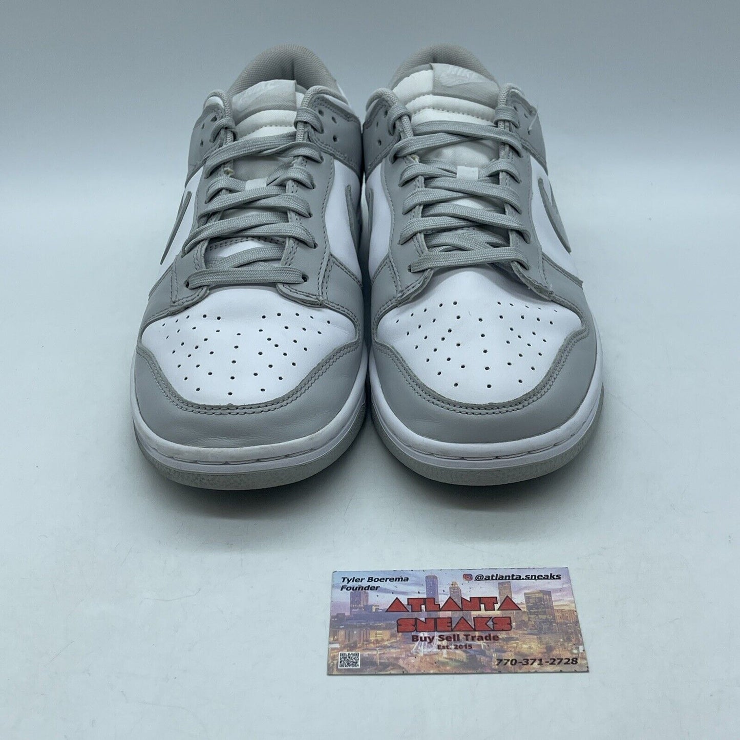 Size 10.5 - Nike Dunk Low Grey Fog White Leather (DD1391-103)