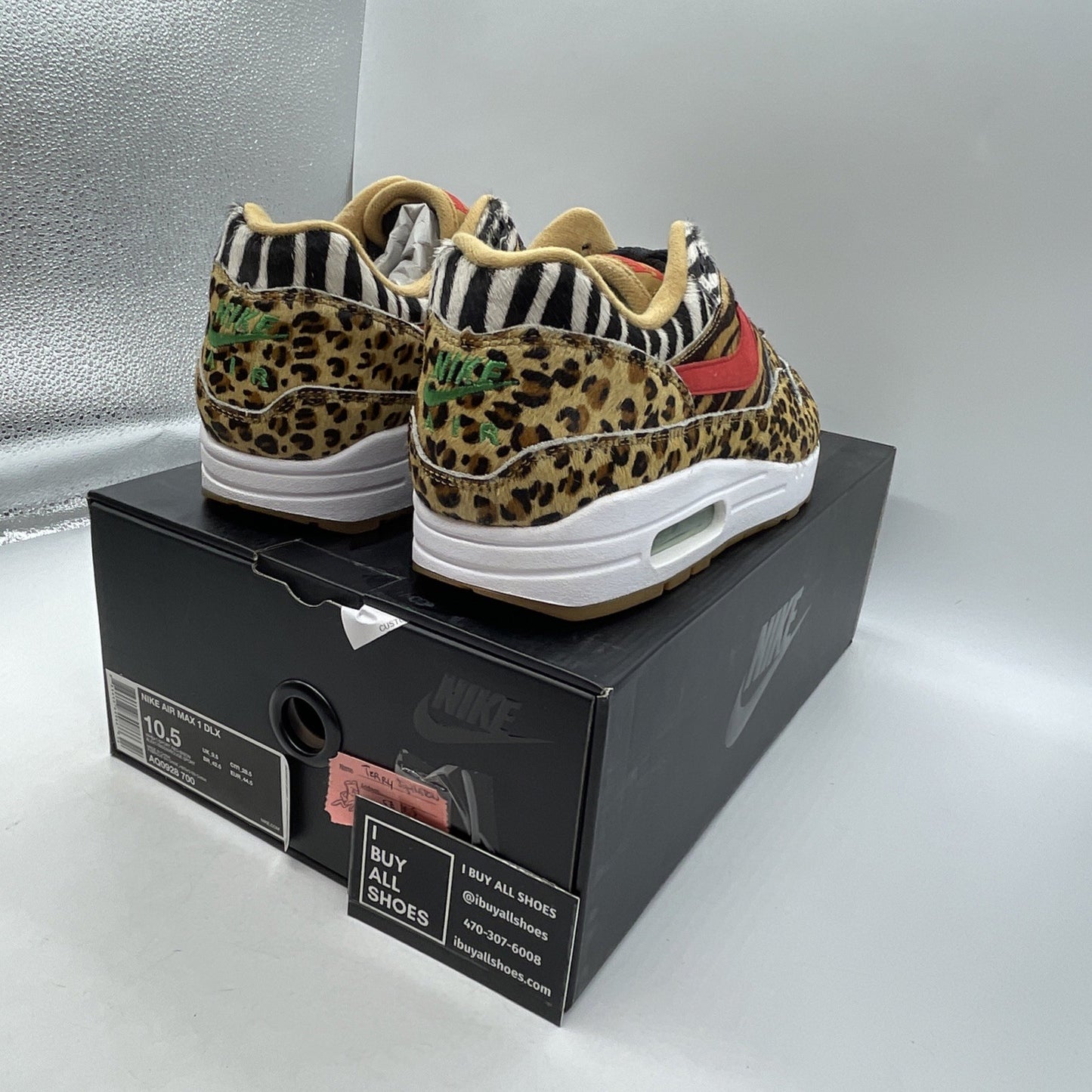 Size 10.5 - Nike Atmos x Air Max 1 DLX 2018 Animal Pack (AQ0928-700)
