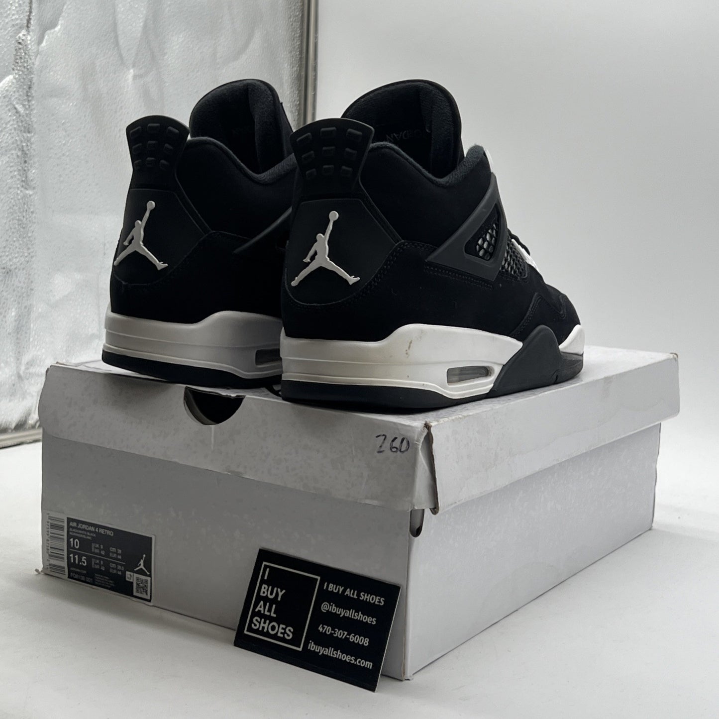 Size 10 - Air Jordan 4 Retro White Thunder (FQ8138-001)